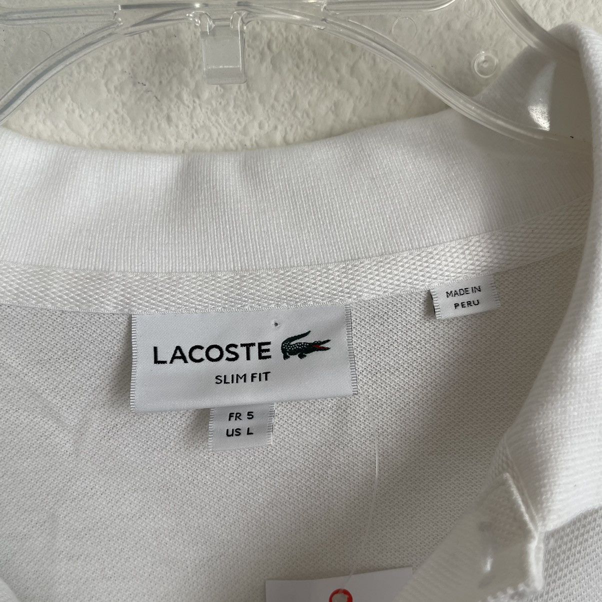 Lacoste Lacoste Wave Logo Short Sleeve Pique Polo Size US L / EU 52-54 / 3 - 4 Thumbnail