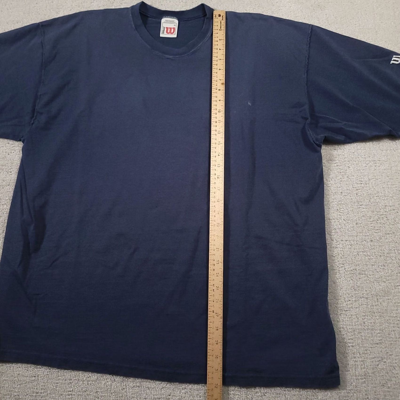 Wilson VINTAGE Wilson T-Shirt Blue 3X Big & Tall Men Short Sleeve 90s Logo Crew Neck Made In USA Size US XXL / EU 58 / 5 - 5 Thumbnail