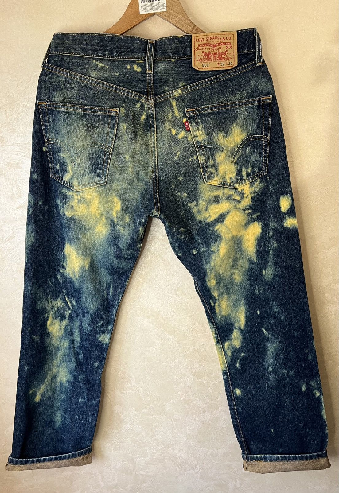 Levi's Vintage Levi's Custom Painted Jeans/Denim Size US 33 - 2 Thumbnail