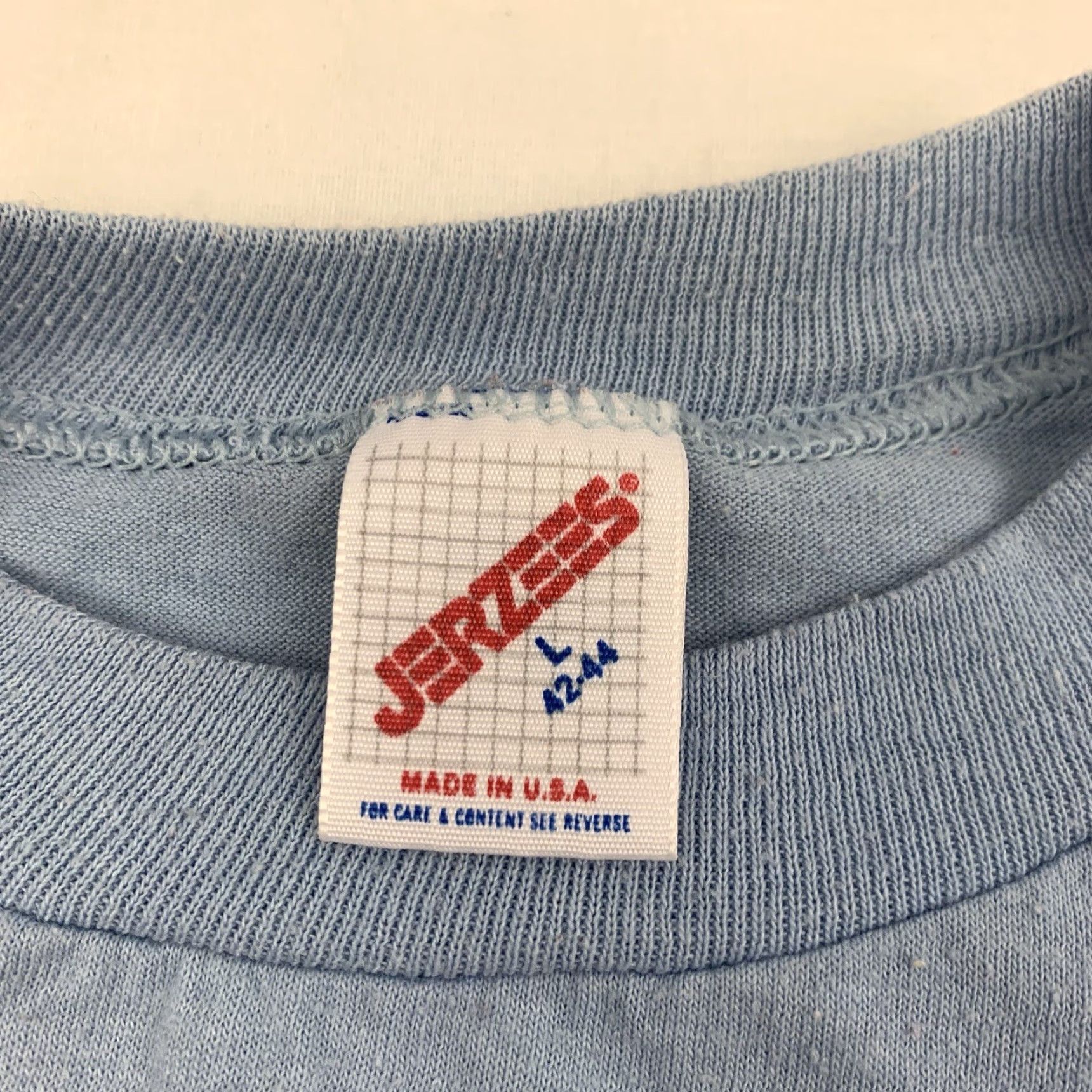 Jerzees VINTAGE Tigers Are Pawsome T Shirt Adult Large Blue Jerzees Shirt Mens 90s 80s Funny Animals Size US L / EU 52-54 / 3 - 4 Thumbnail