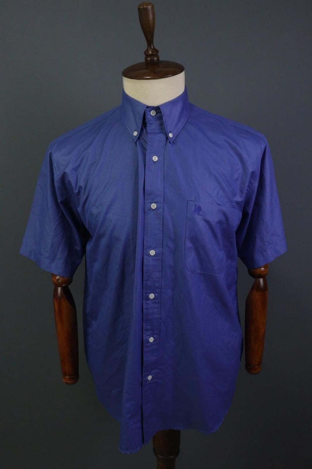 Kenzo Kenzo Blue Collared Chest Pocket Button Down Shirt Size L Size US L / EU 52-54 / 3 - 1 Thumbnail