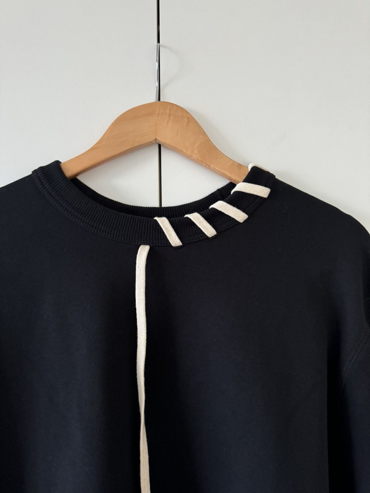 Craig Green Black Laced Sweatshirt FW21 XL Size US XL / EU 56 / 4 - 2 Preview