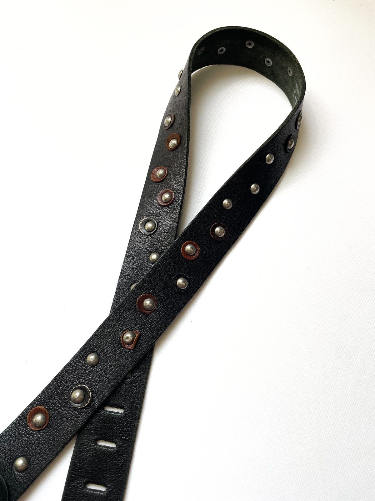 Dsquared2 Vintage Dsquared studded rivets crazy punk leather belt Size ONE SIZE - 5 Thumbnail