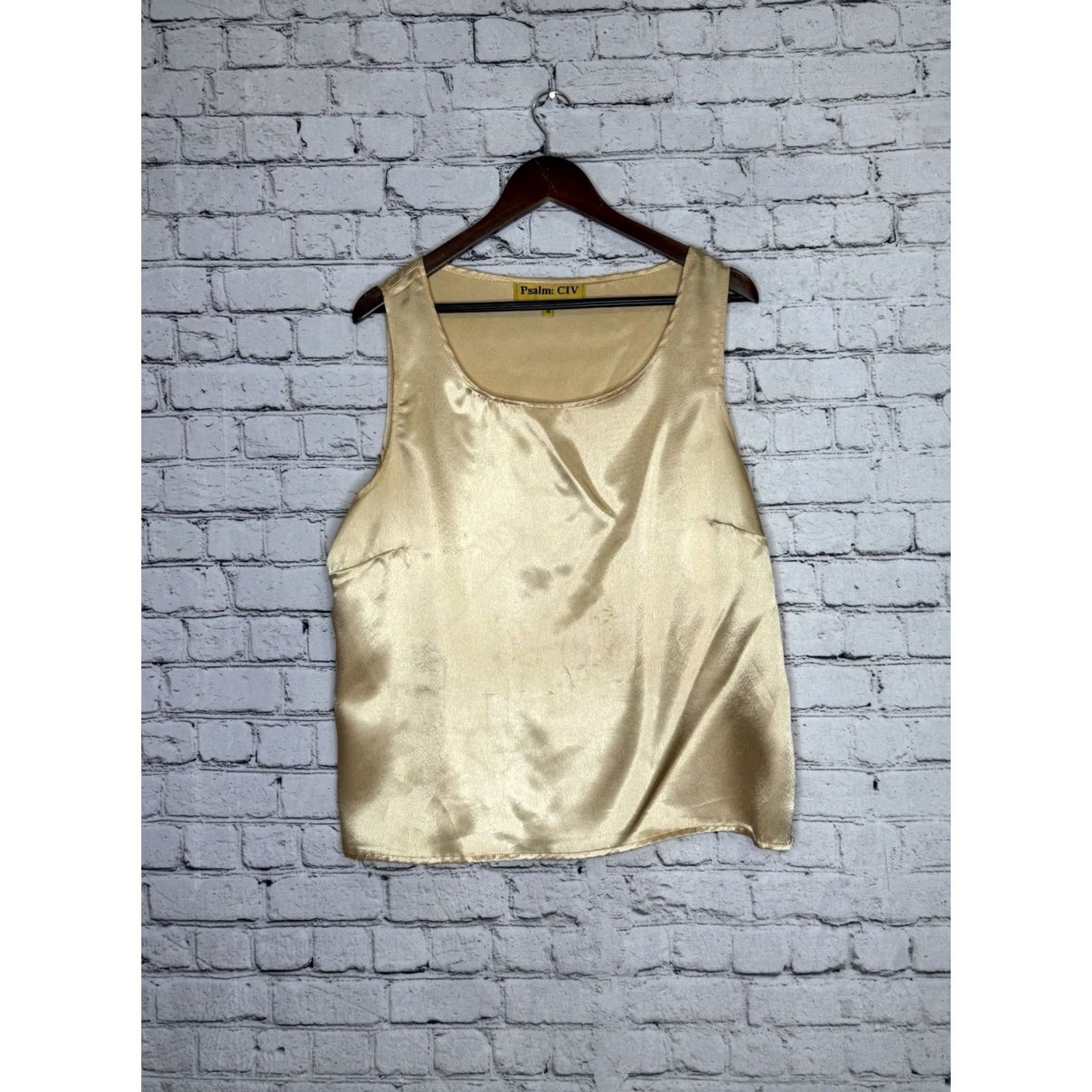 Vintage VINTAGE Psalm CIV Blazer, Tank, And Skirt Set 16 Gold 3 Piece Suit Skirt Women Mens? Size 38" / US 16 / IT 52 - 6 Thumbnail