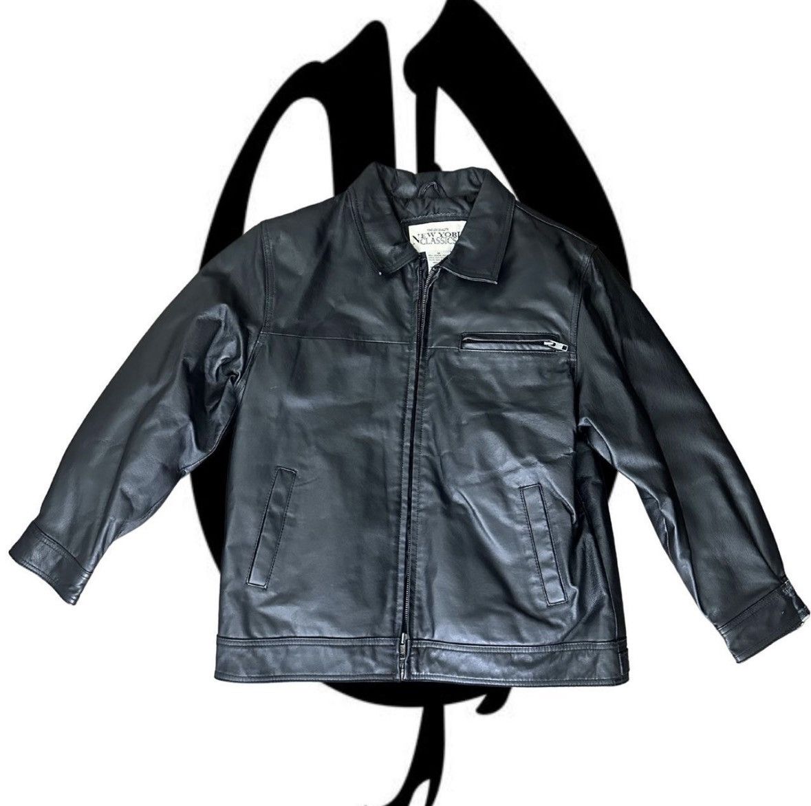 Other Vintage Black Leather jacket Size US L / EU 52-54 / 3 - 1 Thumbnail