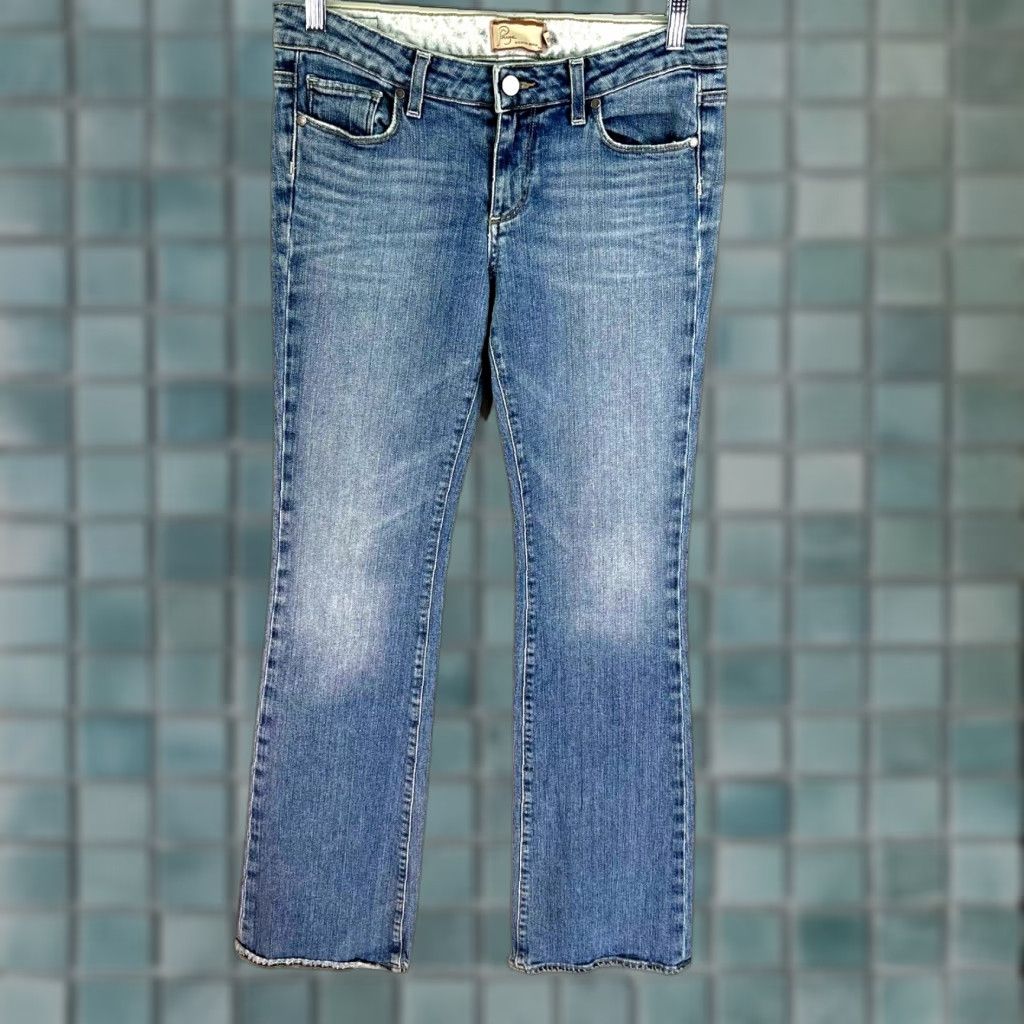 Paige Vintage Paige Hollywood Hills Women's Denim Jeans Size 29 Blue Bootcut 30x33 US Size 29" - 1 Thumbnail
