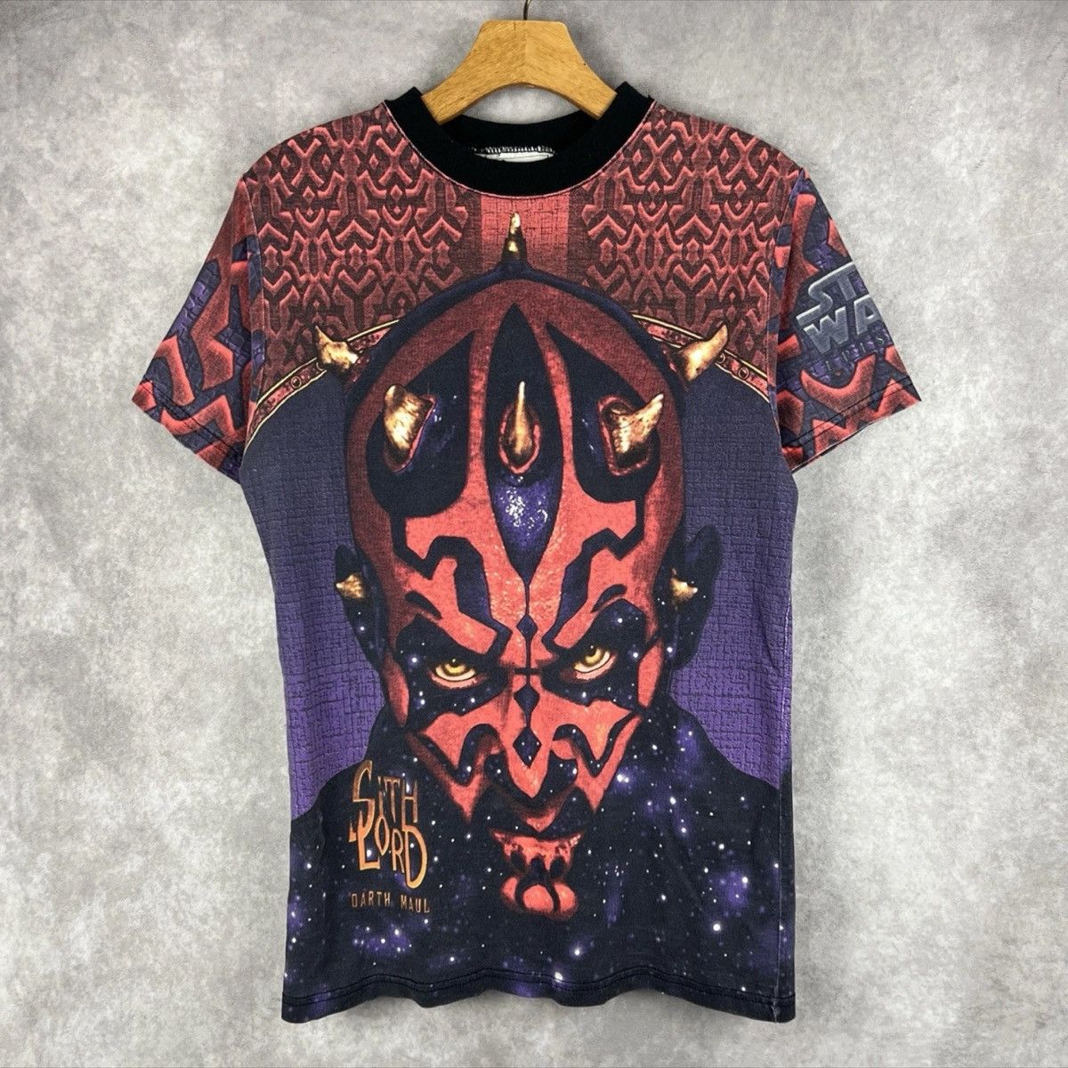 Vintage Star Wars Darth Maul AOP T-Shirt -Youth L- Lee Sport