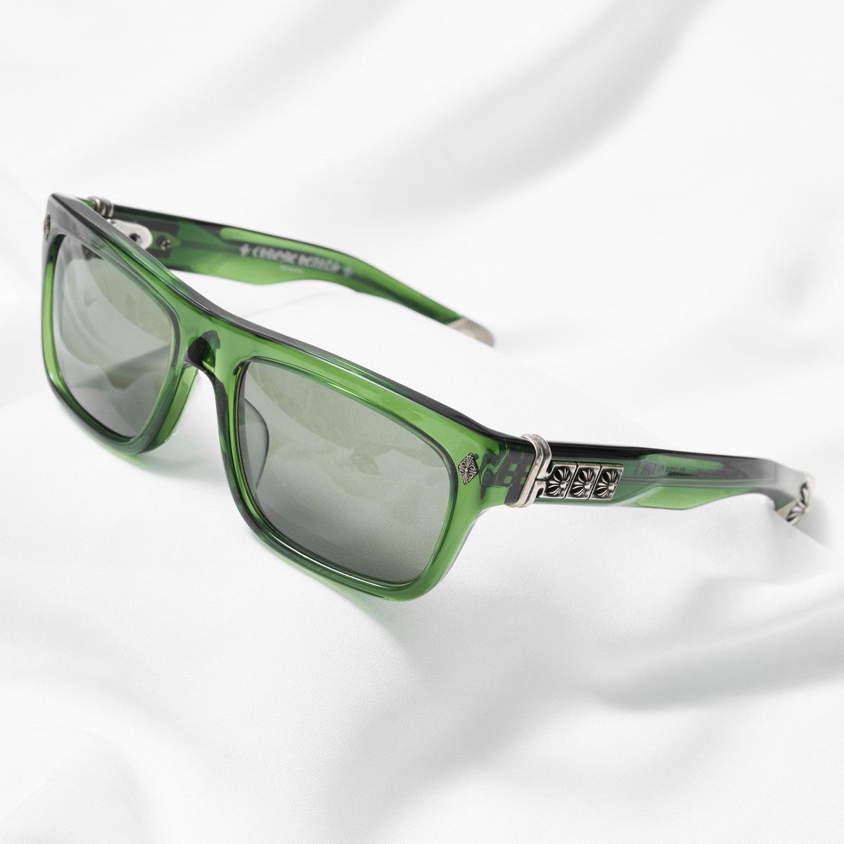 Chrome Hearts CHROME HEARTS SLUSS BUSSIN II DARK OLIVE SUNGLASSES Size ONE SIZE - 2 Thumbnail