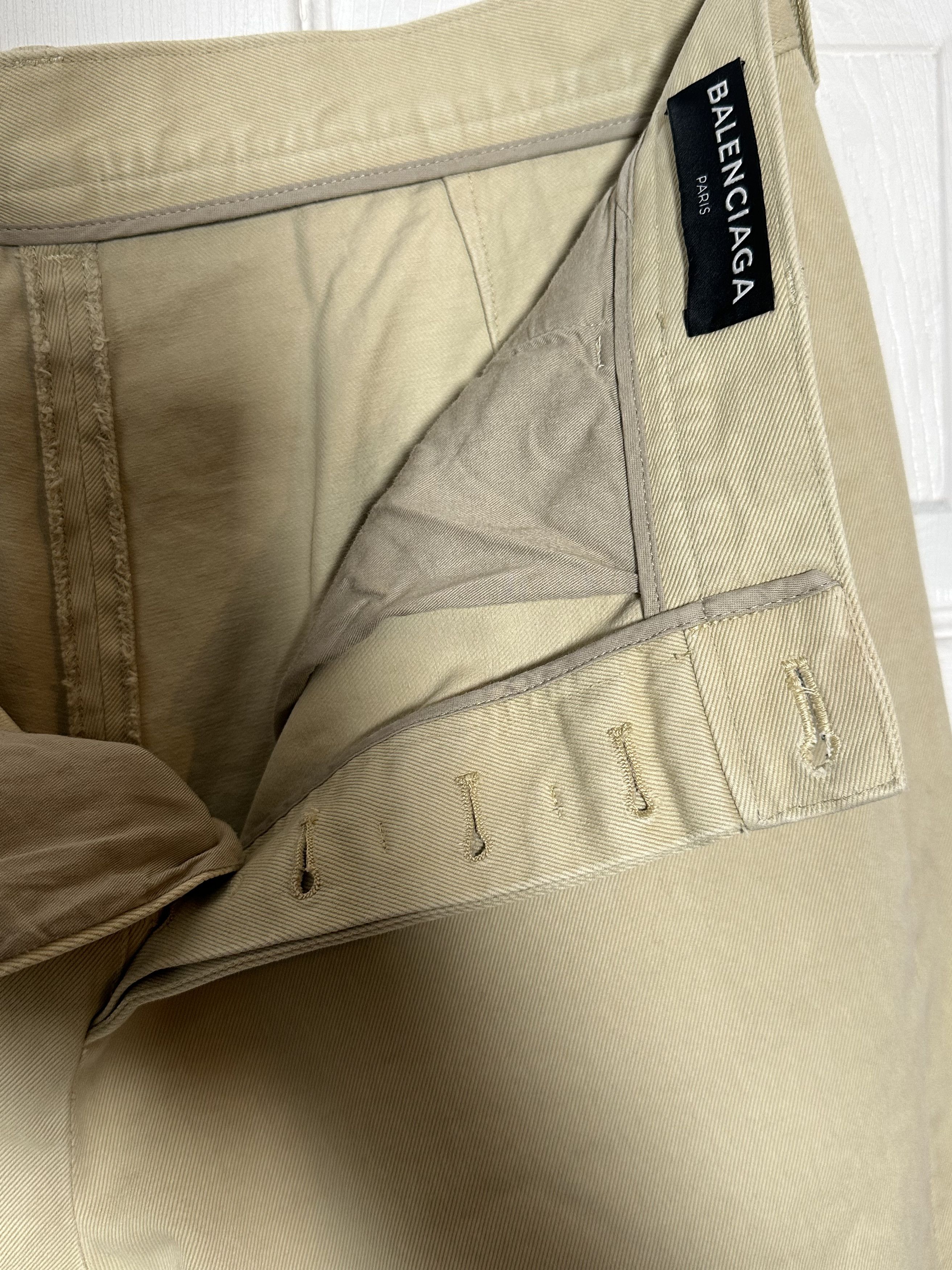 Balenciaga Beige Balenciaga Straight Leg Jeans Size US 32 / EU 48 - 3 Thumbnail