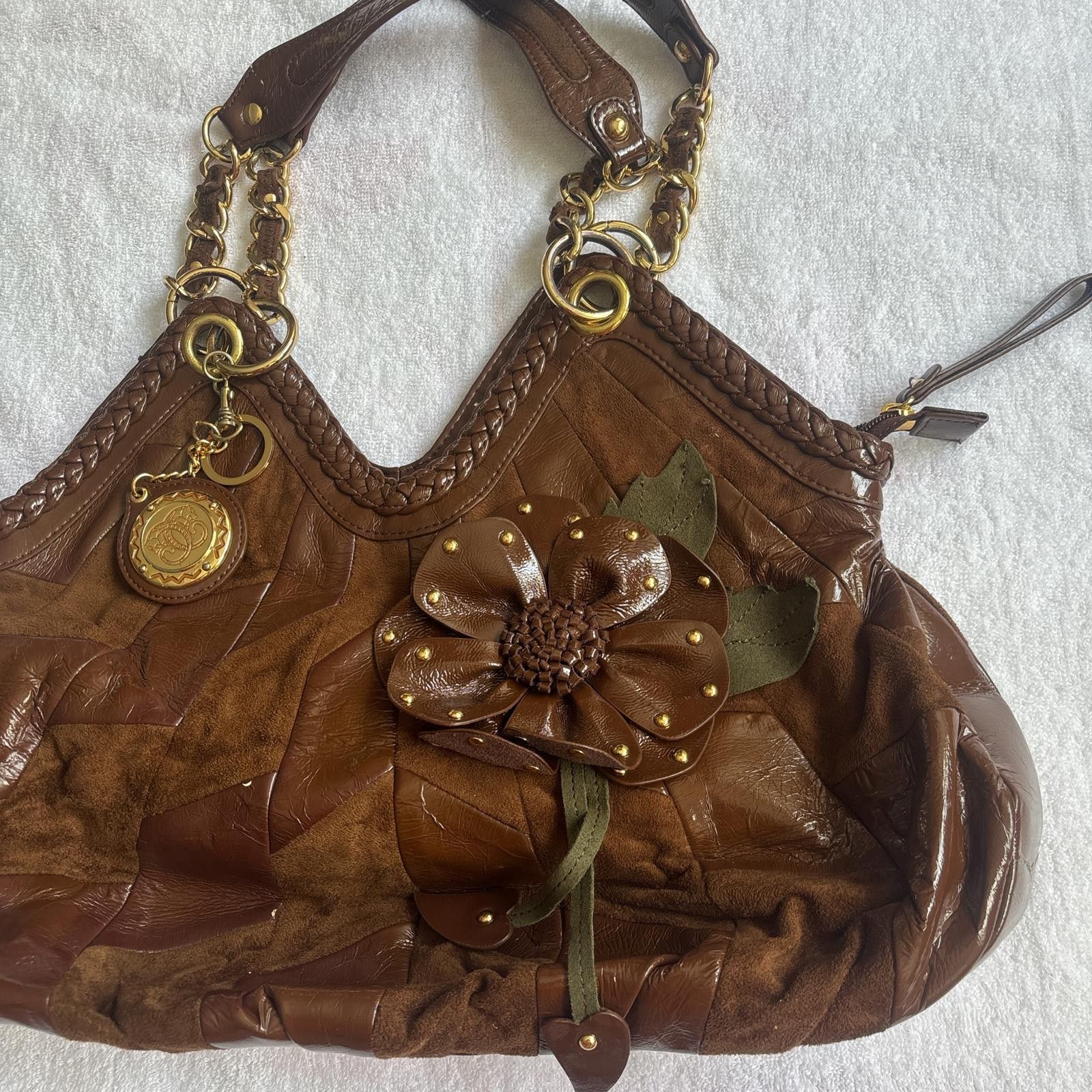 Other y2k vintage fairy brown floral purse bag Size ONE SIZE - 2 Thumbnail