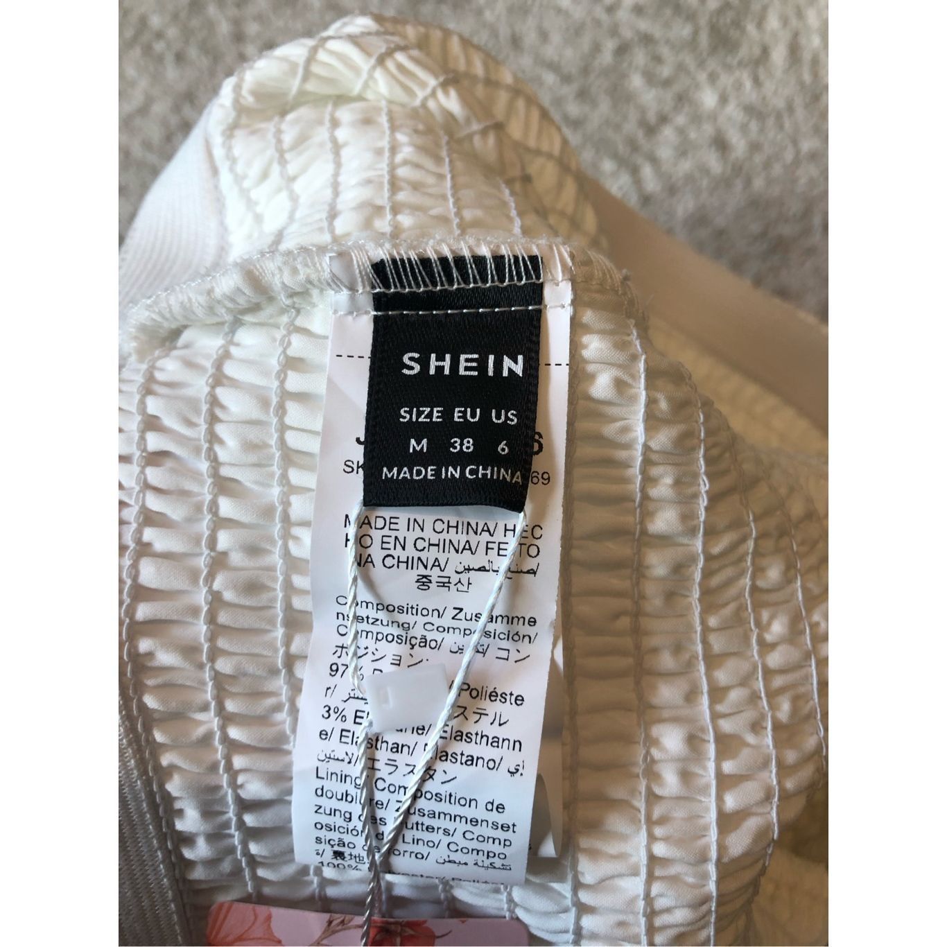 Shein SHEIN MOD Women’s White Ruffle Tier Mini Skirt Size M NWT Size 28" / US 6 / IT 42 - 4 Thumbnail