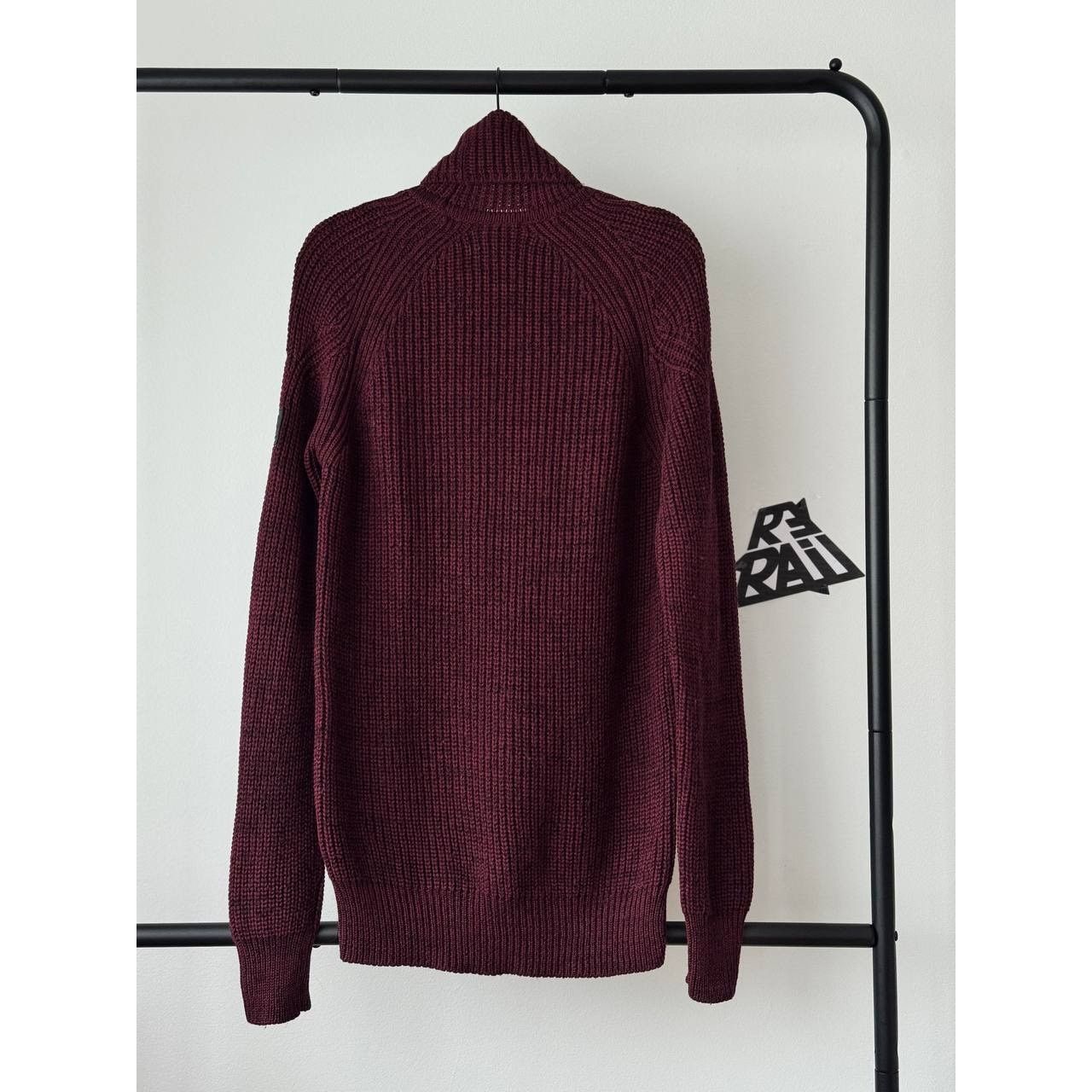 Belstaff Belstaff Turtleneck Sweater Burgundy Red Wool Size US M / EU 48-50 / 2 - 2 Thumbnail