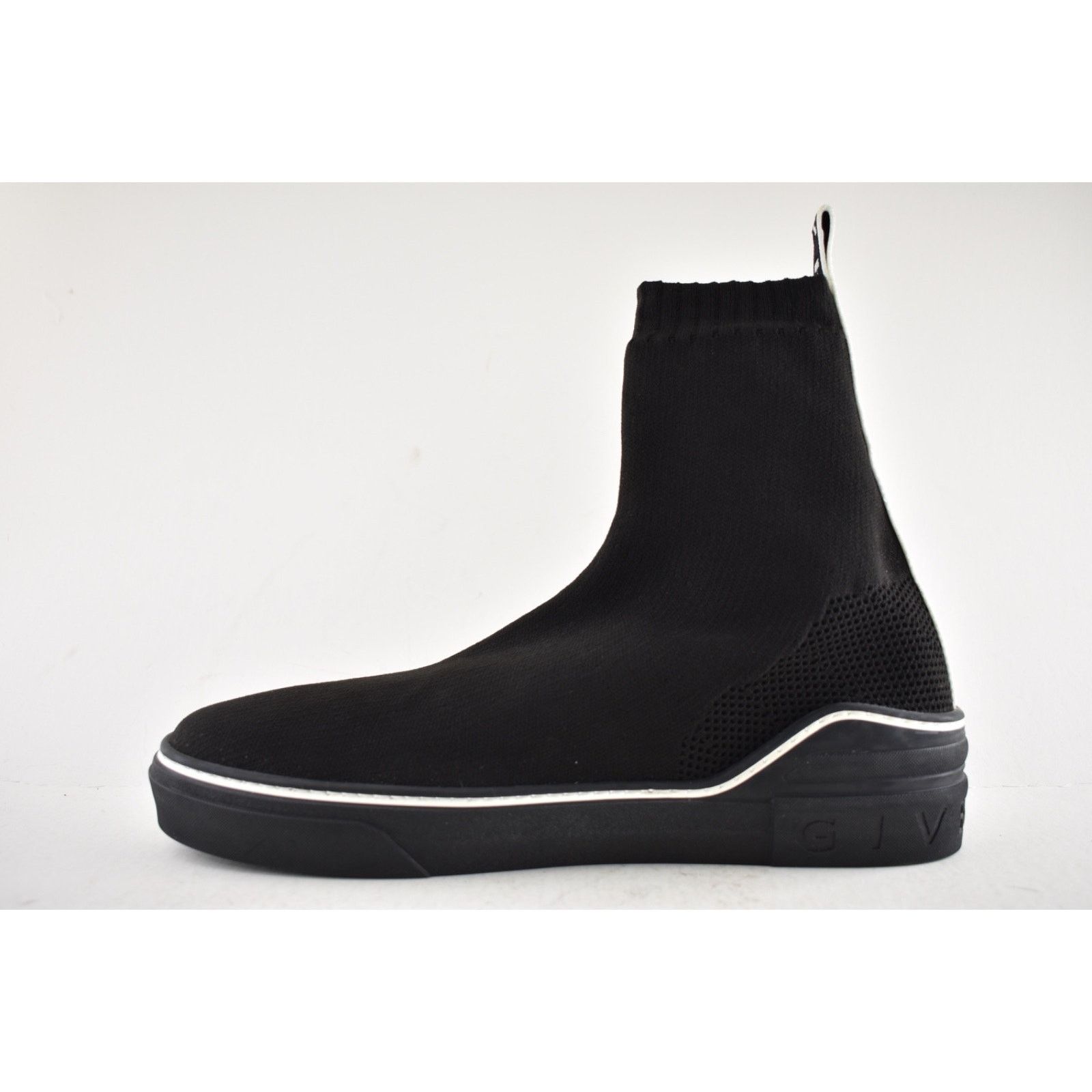 Givenchy Givenchy George V Sock Black White High Top Knit Sneaker 43 Size US 10 / EU 43 - 10 Thumbnail