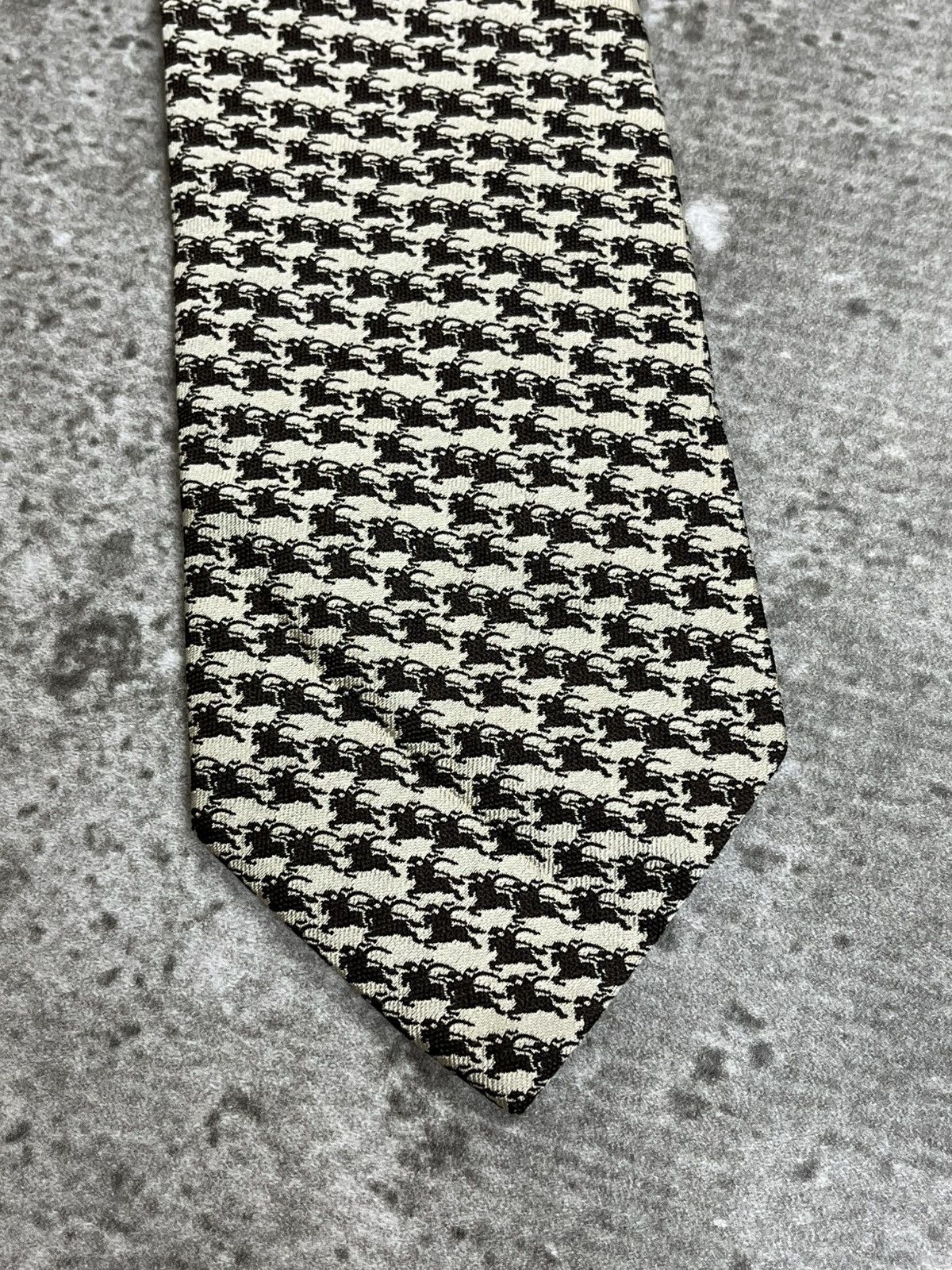 Burberry Burberry Monogram Silk Tie Size ONE SIZE - 2 Thumbnail
