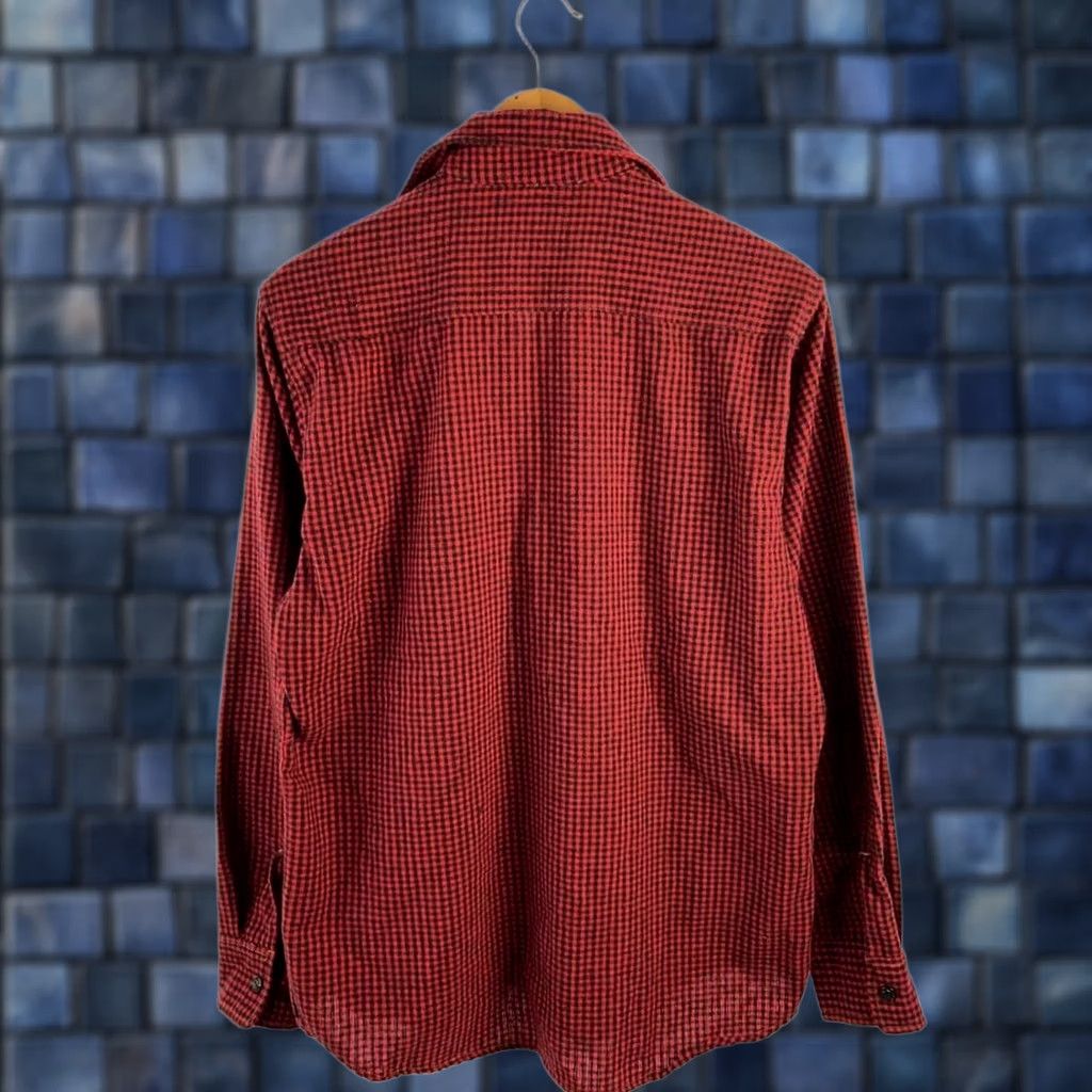 Ralph Lauren RRL Ralph Lauren Shirt L Long Sleeve Red Cotton Check Men's Used Size US L / EU 52-54 / 3 - 1 Thumbnail