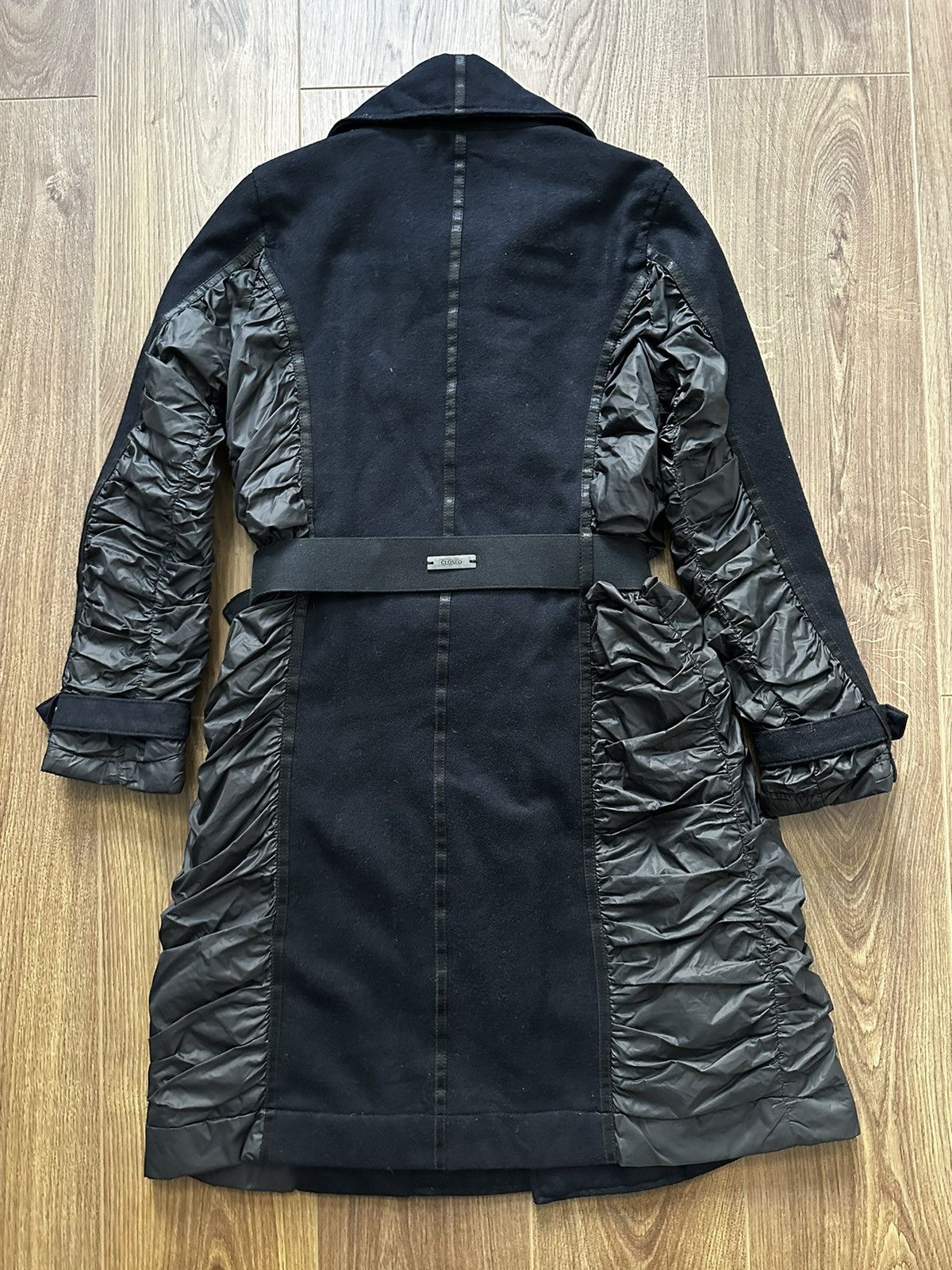 Marithe + Francois Girbaud × Vintage Marithe Francois Girbaud Closed Avantgarde Nylon Trench Coat Size M / US 6-8 / IT 42-44 - 7 Thumbnail