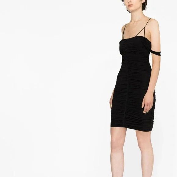 Givenchy GIVENCHY Black Ruched Minidress - NEW WITH TAGS Size XXS / US 00 / IT 34 - 3 Thumbnail