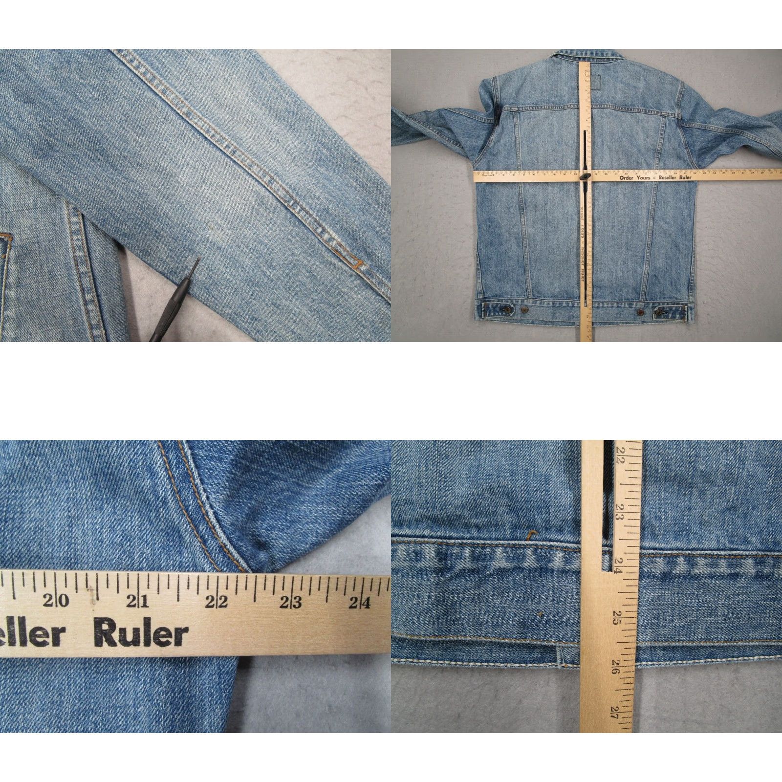 Gap GAP Denim Jacket Mens Large Blue Button Up Trucker Workwear Size US L / EU 52-54 / 3 - 8 Thumbnail