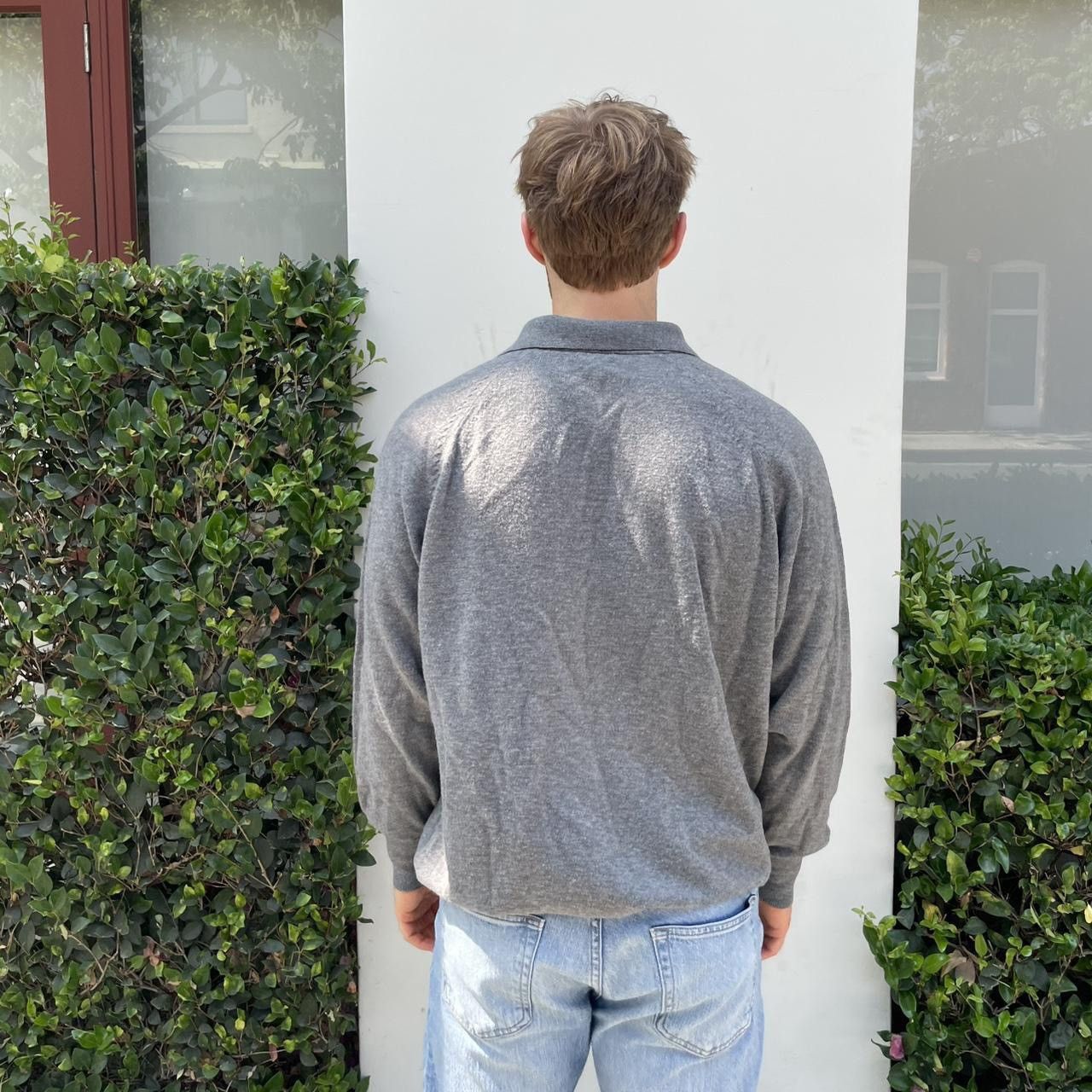 Polo Ralph Lauren Mens vintage fabrizio del carlo grey wool crewneck sweater Size US L / EU 52-54 / 3 - 4 Thumbnail