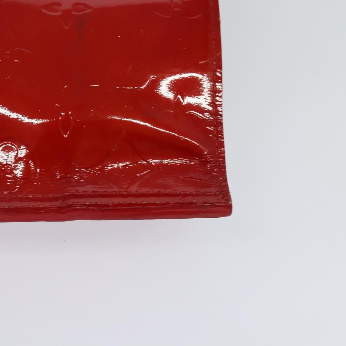 Louis Vuitton LOUIS VUITTON Monogram Vernis Stanton Tote Bag Red M91078 Size ONE SIZE - 14 Thumbnail