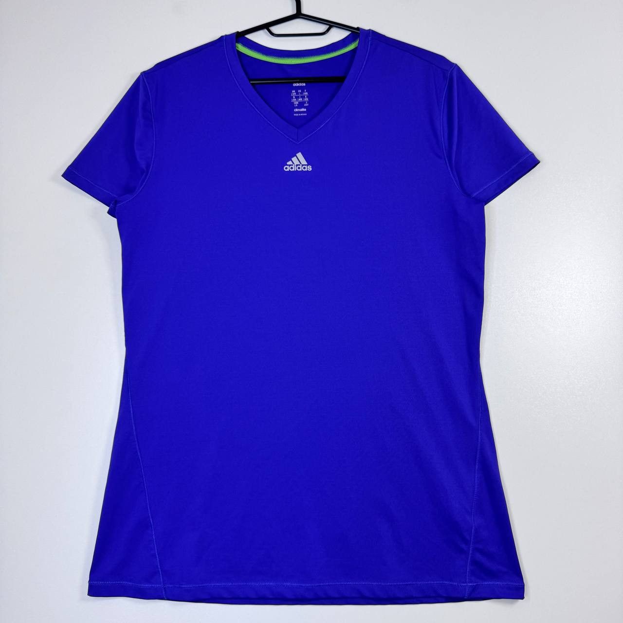 Adidas Adidas Climalite Purple V-Neck Athletic Shirt Womens Size L Size L / US 10 / IT 46 - 1 Thumbnail