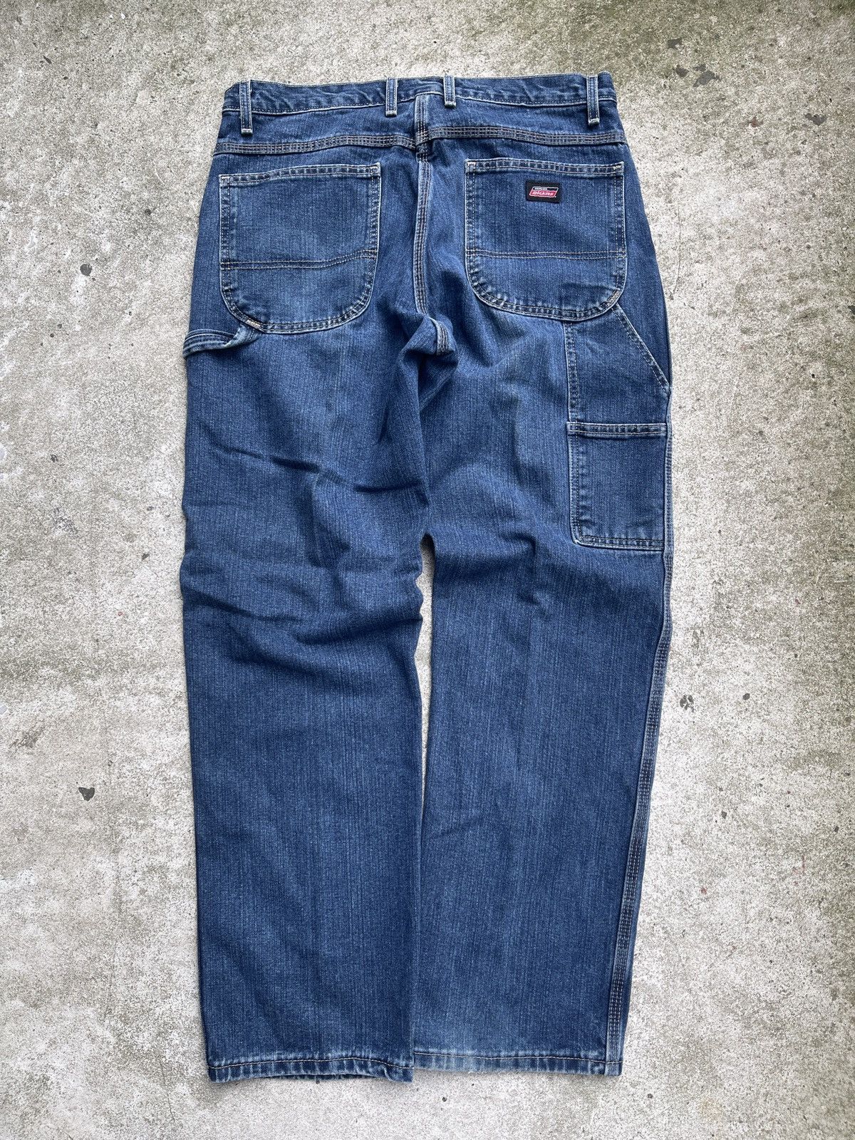 VINTAGE Y2K DICKIES BAGGY DENIM CARPENTER WORK WEAR JEANS 34
