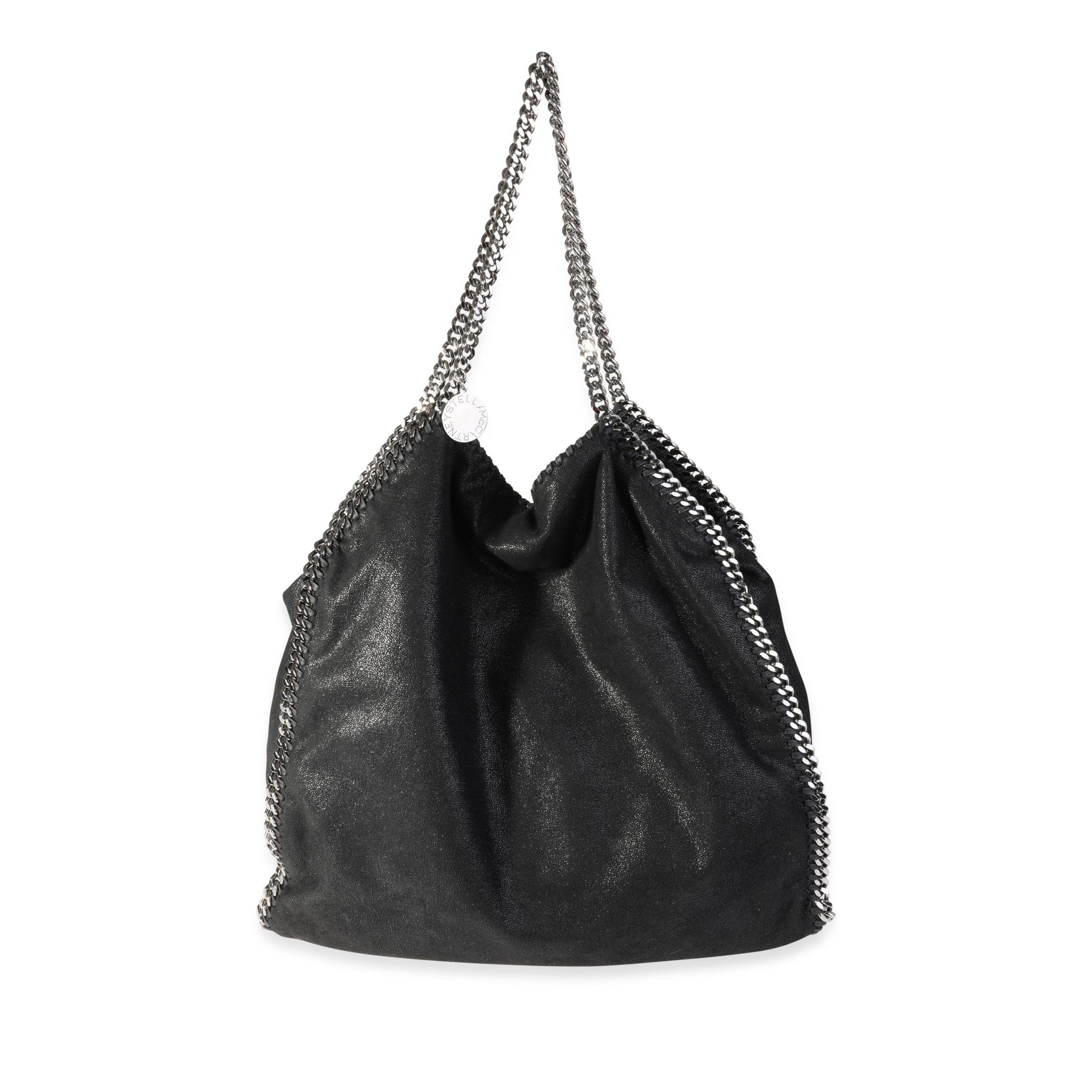 image of Stella Mccartney Black Shaggy Deer Falabella Tote, Women's