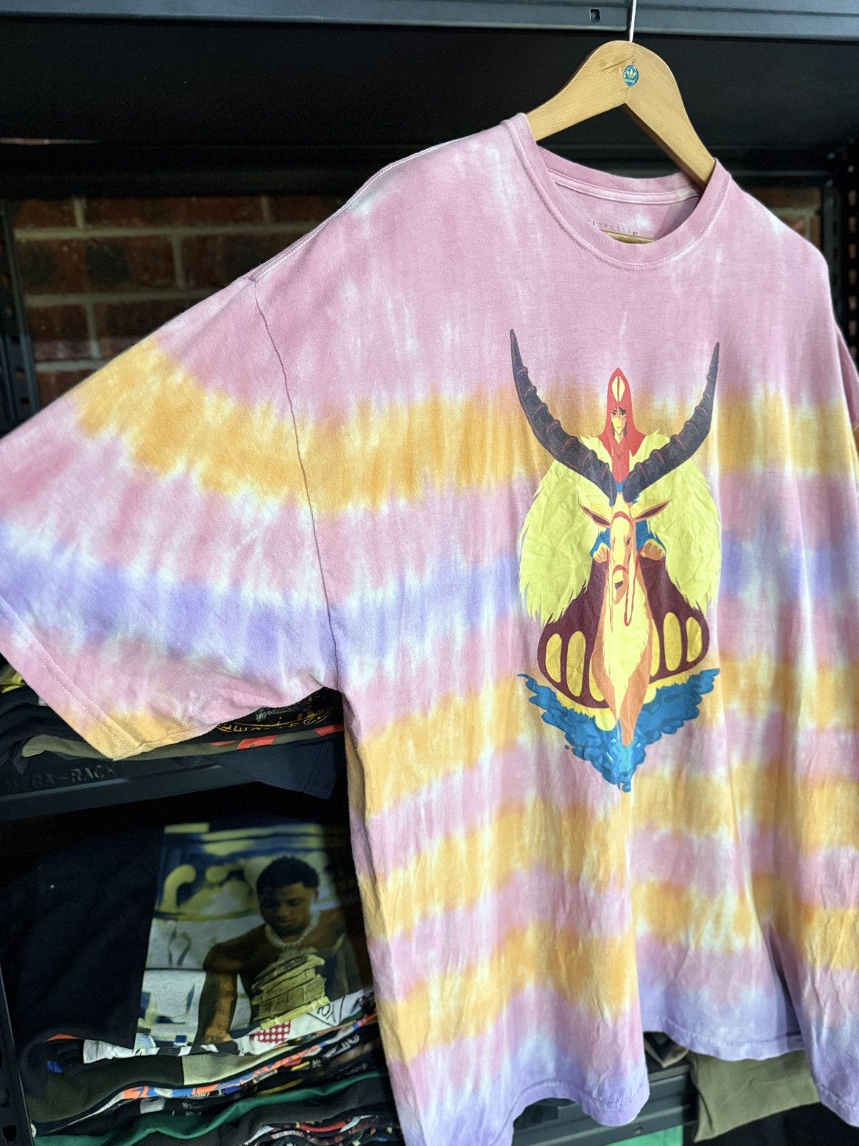 Other Rare Princess Mononoke Anime Japanese Bigsize Faded Tee Size US XXL / EU 58 / 5 - 6 Thumbnail