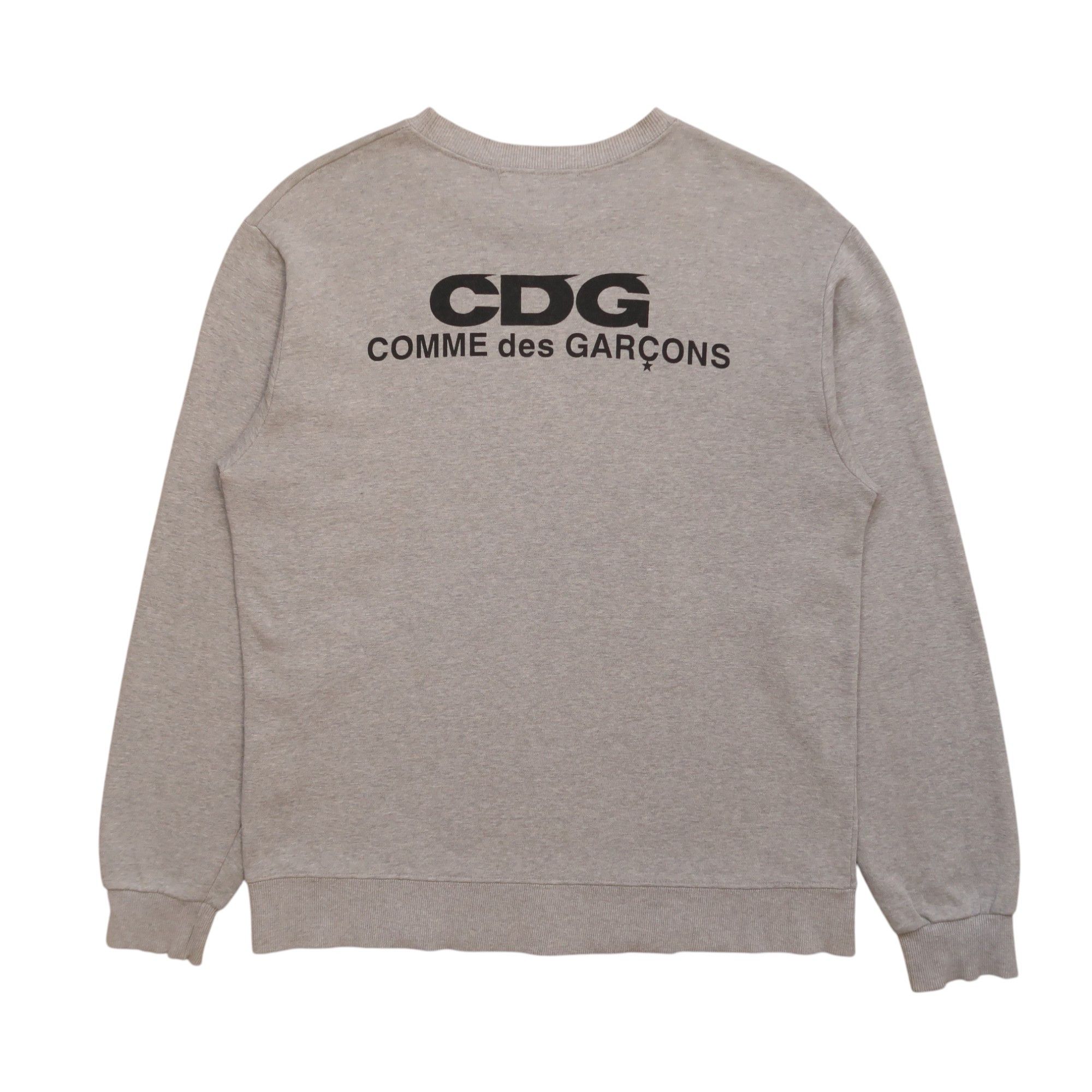 Pre-owned Comme Des Garçons Vintage Cdg Comme Des Garcons Big Spell Out Sweatshirt In Gray