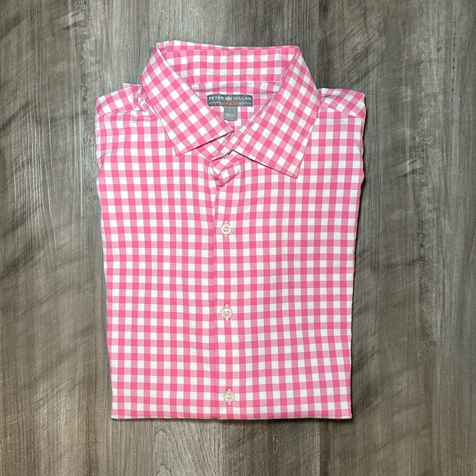 Peter Millar Peter Millar Wicking Long Sleeve Button Down - Large Size US L / EU 52-54 / 3 - 1 Thumbnail