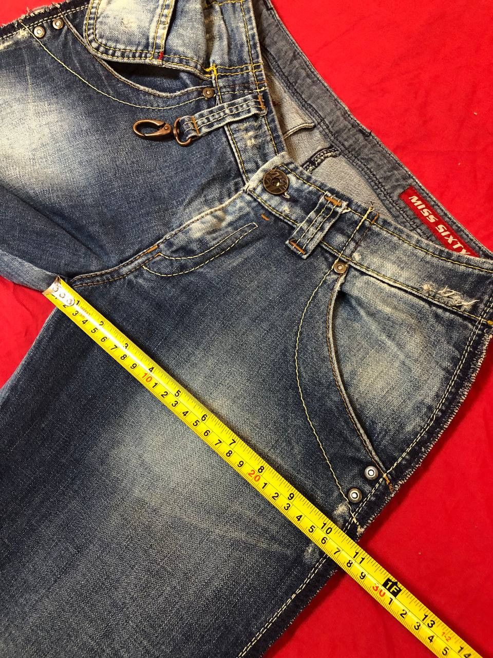 Miss Sixty Vintage Y2K Miss Sixty Low Rise Jeans streetwear Size 28" / US 6 / IT 42 - 9 Thumbnail