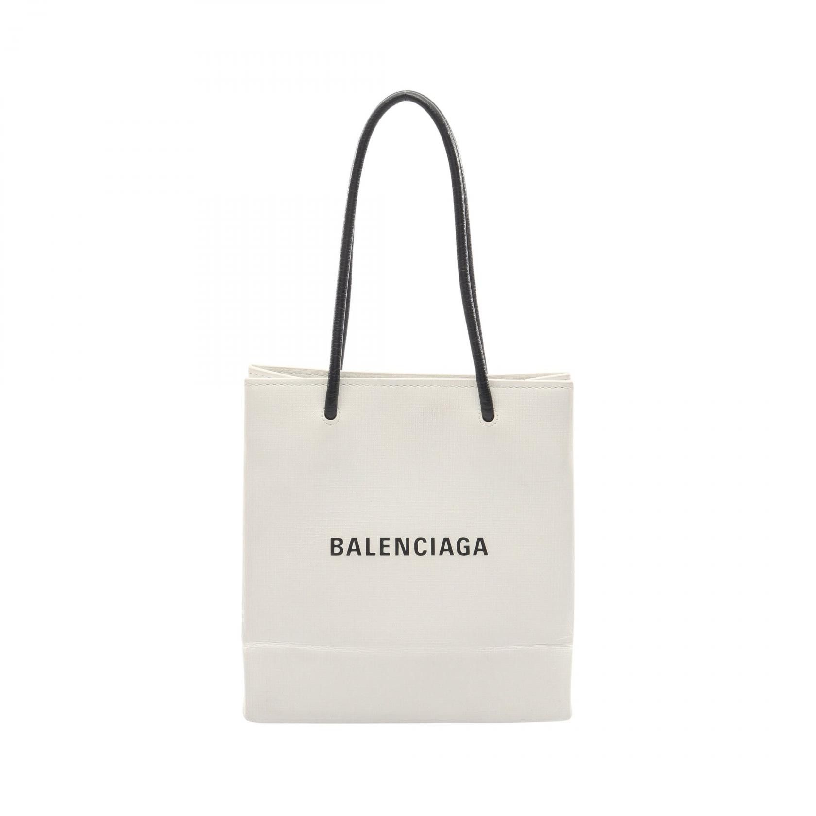 Balenciaga Balenciaga Balenciaga Shopping Tote PVC Coated Canvas Leather Handbag Plastic / Synthetic Handbag 597858 DUTY FREE for USA Size ONE SIZE - 1 Thumbnail