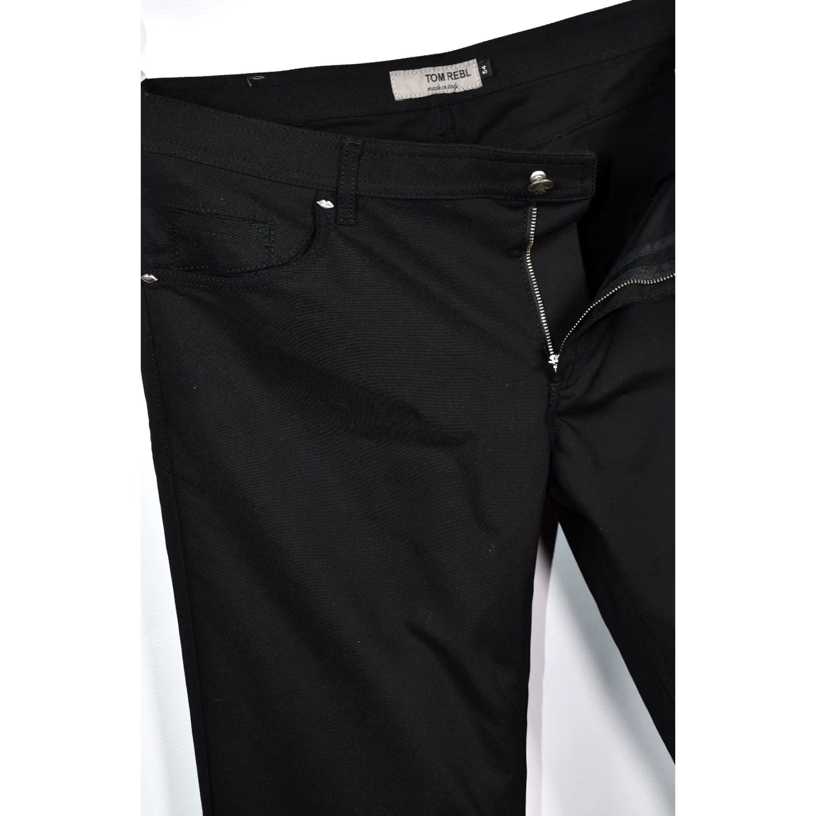 Vintage TOM REBL Pants Mens Black Cotton/Nylon 54 Size US 38 / EU 54 - 6 Thumbnail