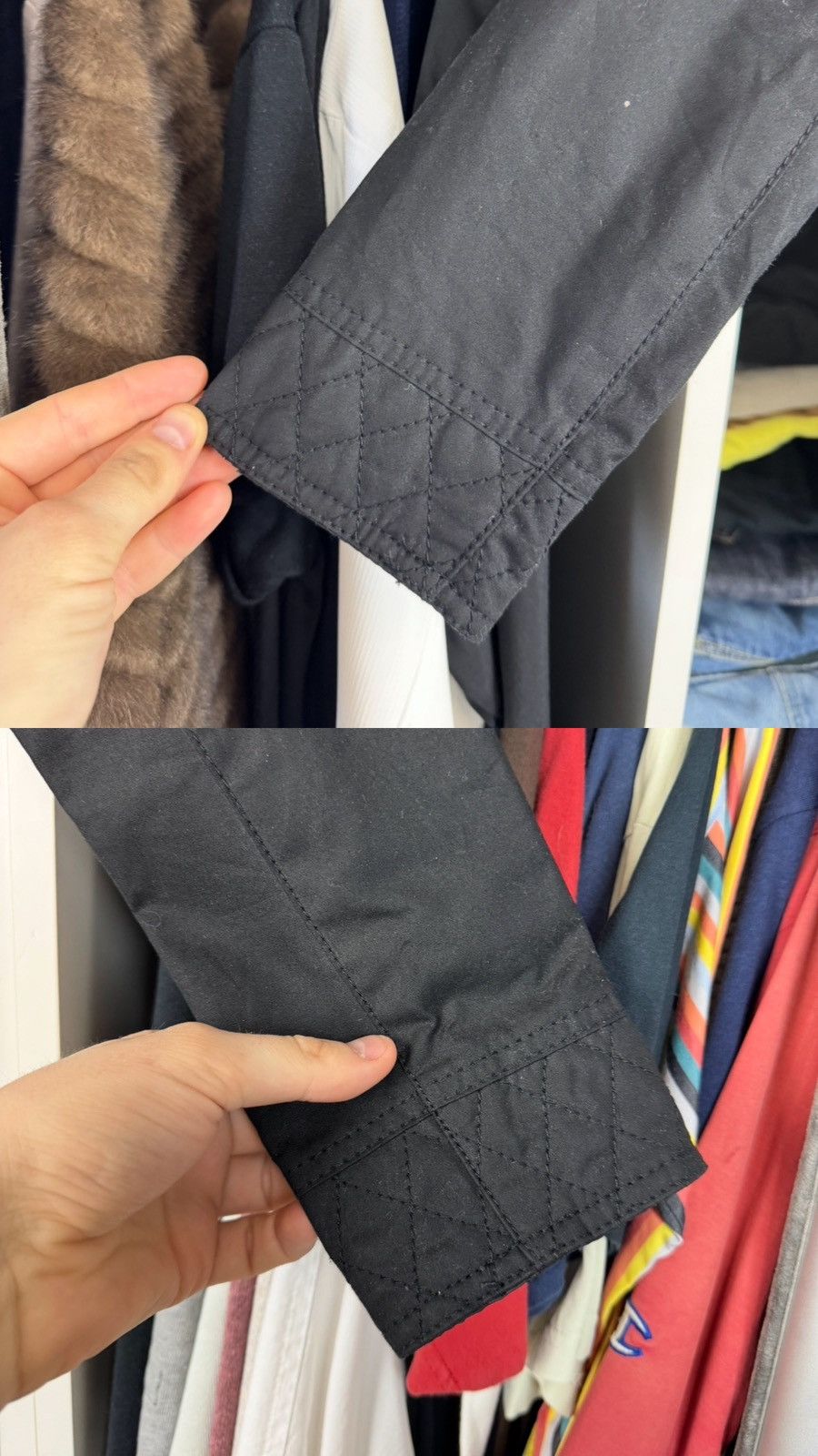 Barbour Barbour International Dera Wax Jacket Women’s Size UK 8 Size S / US 4 / IT 40 - 12 Thumbnail