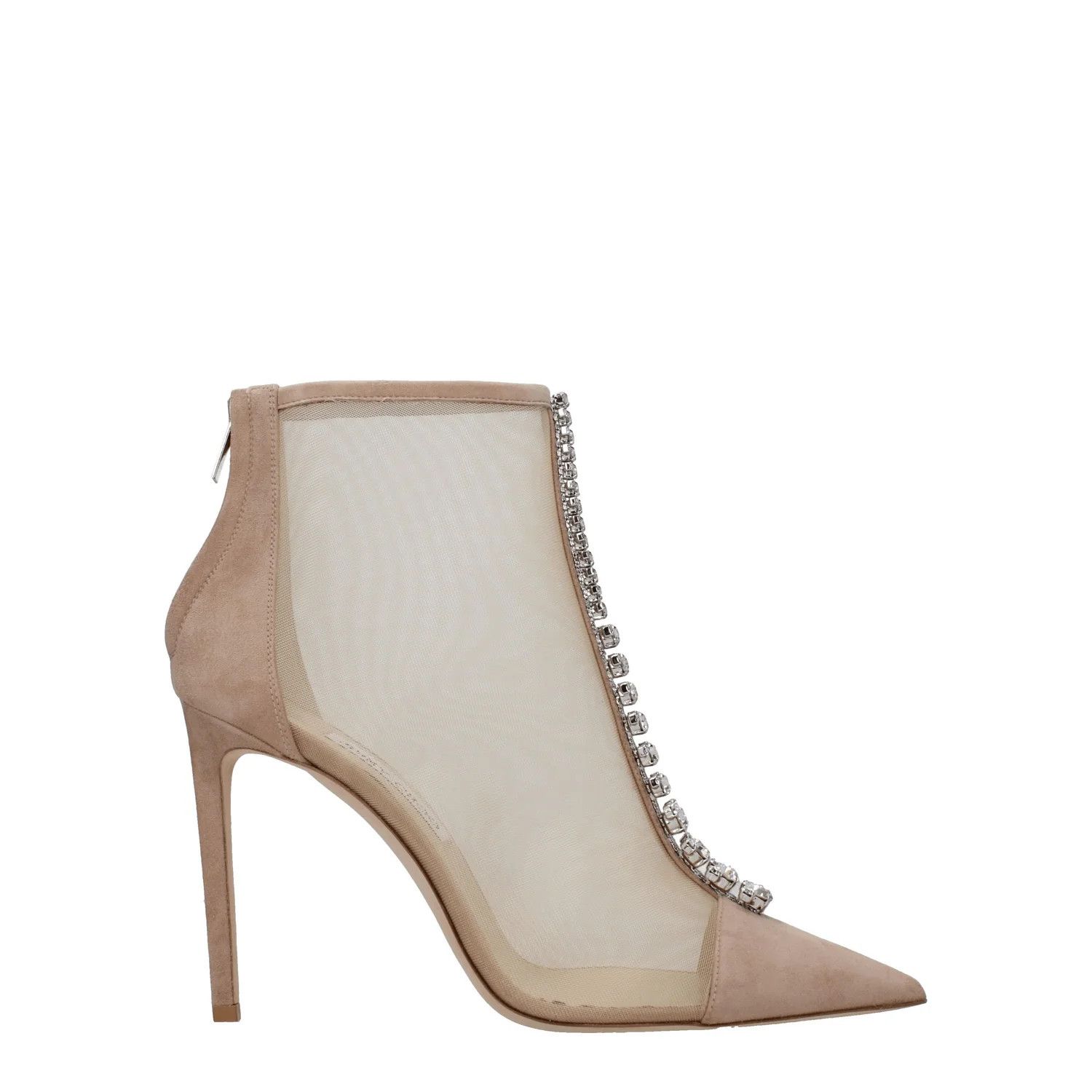 Jimmy Choo ob1o1e1124 Fabric Ankle Boots in Beige Size US 11 / IT 41 - 1 Thumbnail