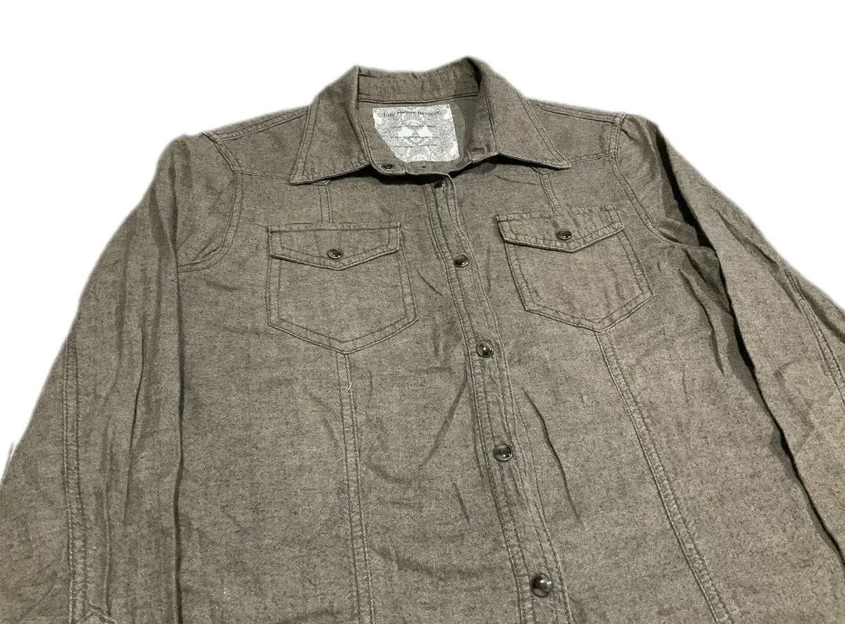 Japanese Brand ♟️ Sick Y2K Natural Vintage G.O.A. Frayed Shirt Size US S / EU 44-46 / 1 - 2 Thumbnail