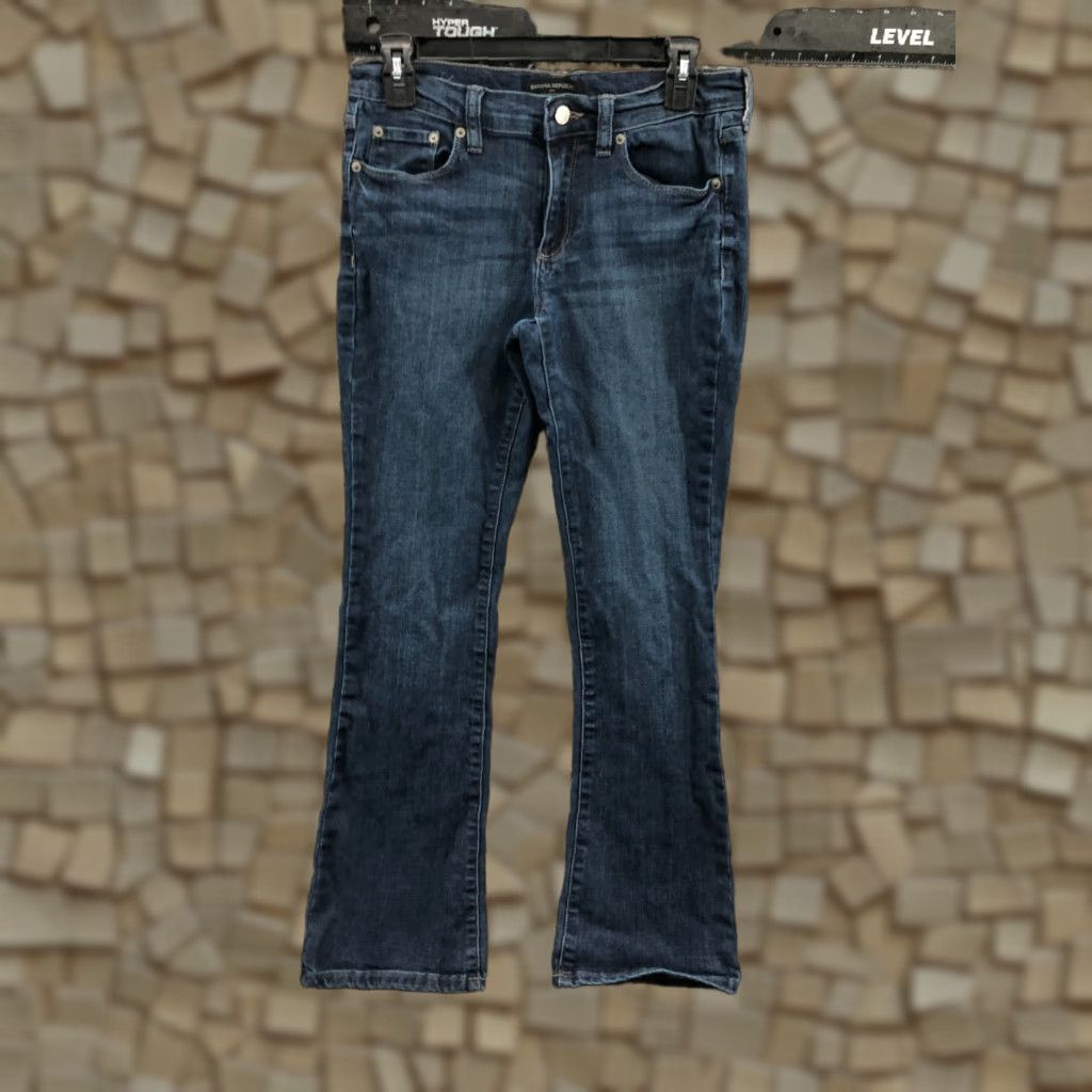Banana Republic VINTAGE Banana Republic Slim Boot Jeans Size 4 Womens Slim Blue Jeans 28in Waist 30in Inseam Mid Rise Bootcut Denim Cotton Size 27" / US 4 / IT 40 - 1 Thumbnail