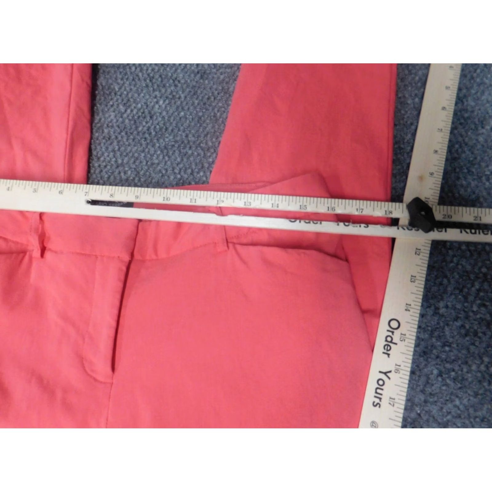 Vintage Mario Serrani Women Pants 10 Red Stretch Straight Chino Size 32" / US 10 / IT 46 - 2 Thumbnail