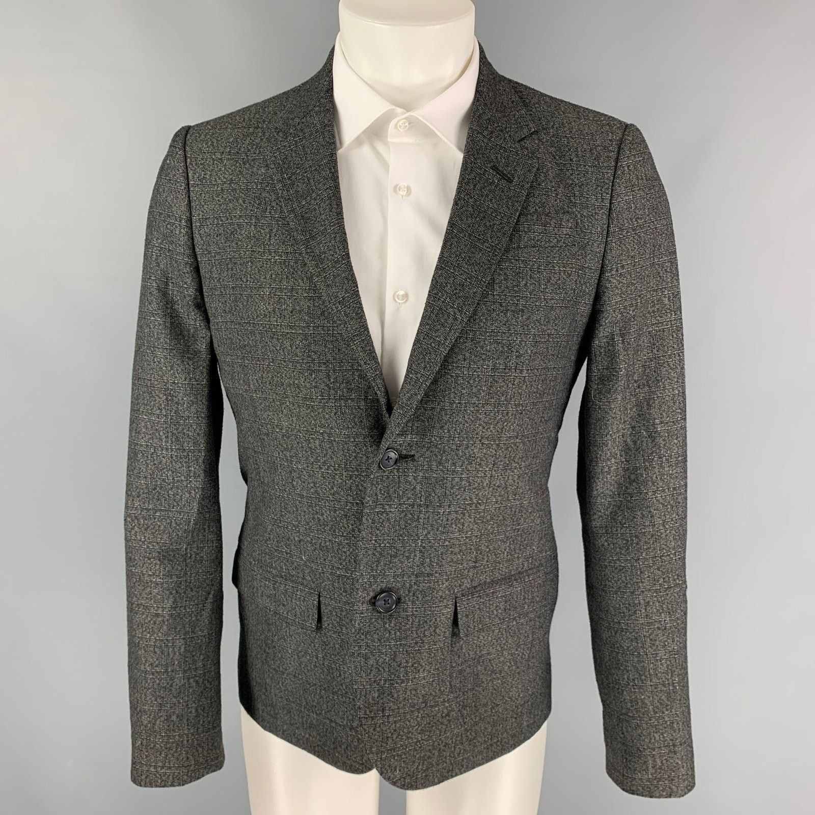 Marc by Marc Jacobs Size M Charcoal Heather Wool Blend Sport Coat Size 38R - 1 Thumbnail