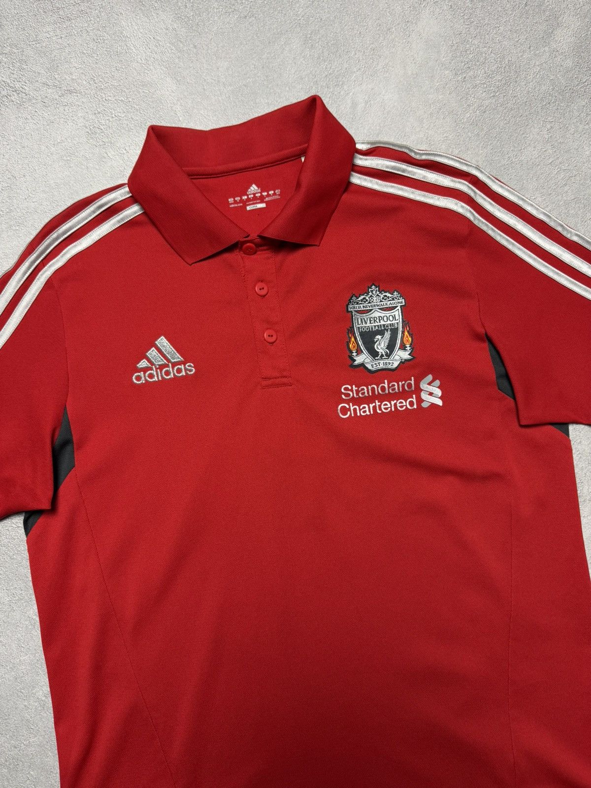 Adidas Liverpool 2011 2012 Football Soccer Polo Shirt Jersey Adidas Size US M / EU 48-50 / 2 - 3 Thumbnail