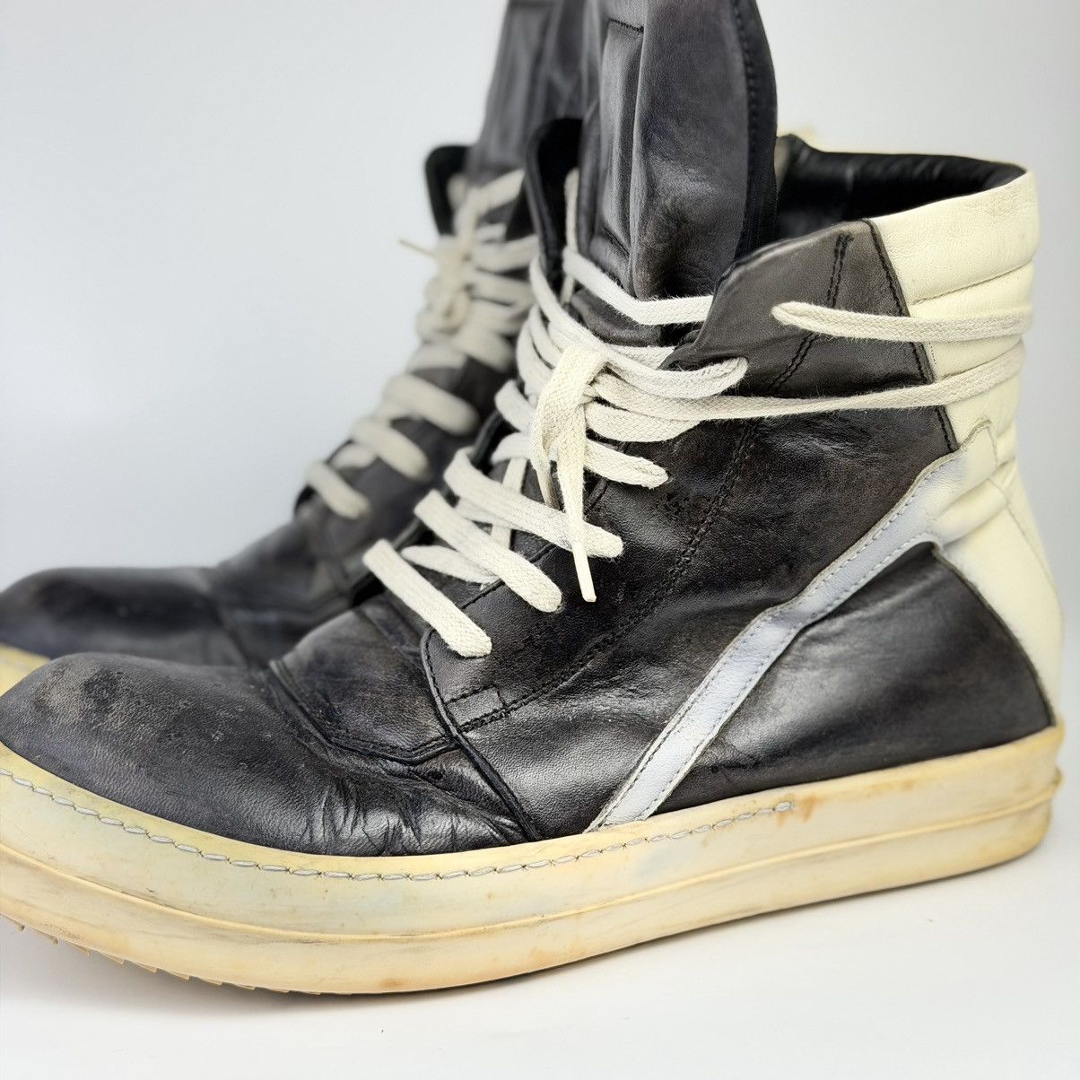 Rick Owens Rick Owens Geobasket Stone Gray Size US 7.5 / EU 40-41 - 4 Thumbnail