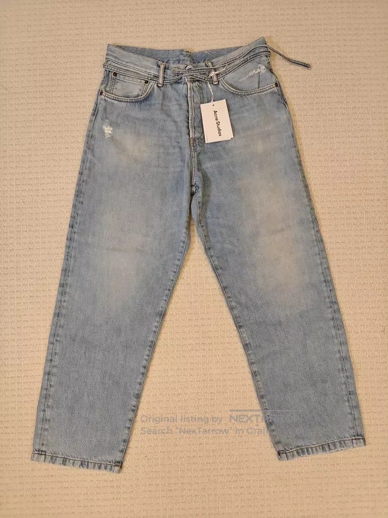 Acne Studios Acne Studios Solid-colored, non-elastic, loose, adjustable Size US 31 - 1 Thumbnail