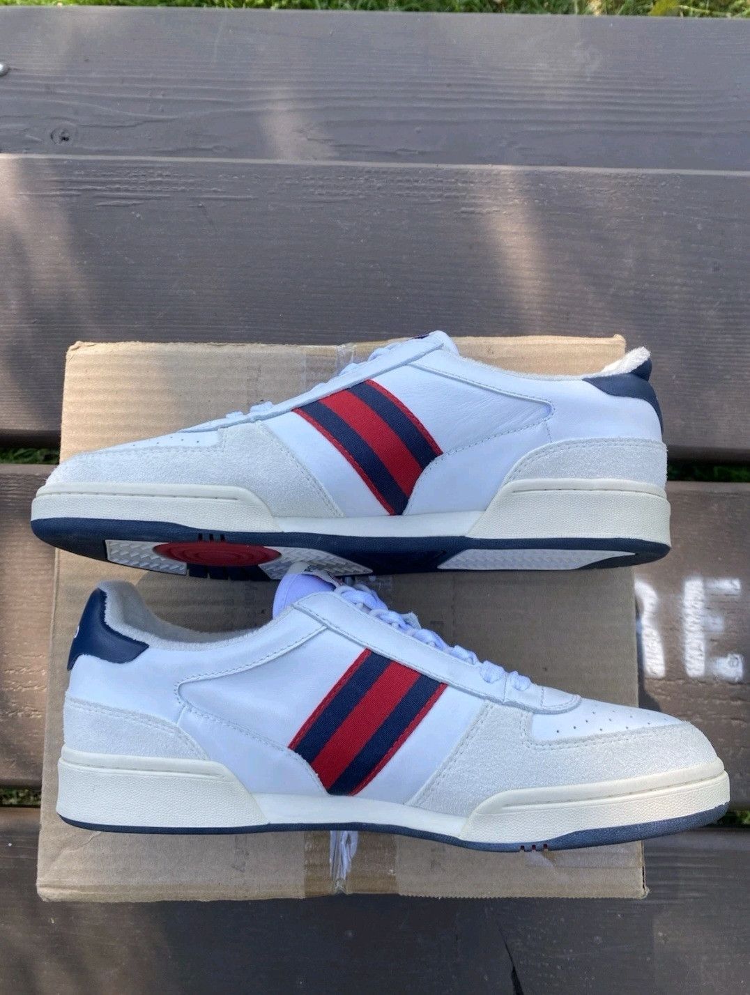 Ralph Lauren Ralph Lauren Polo Court Sneakers White Navy Red Retro 007 Size US 9 / EU 42 - 5 Thumbnail