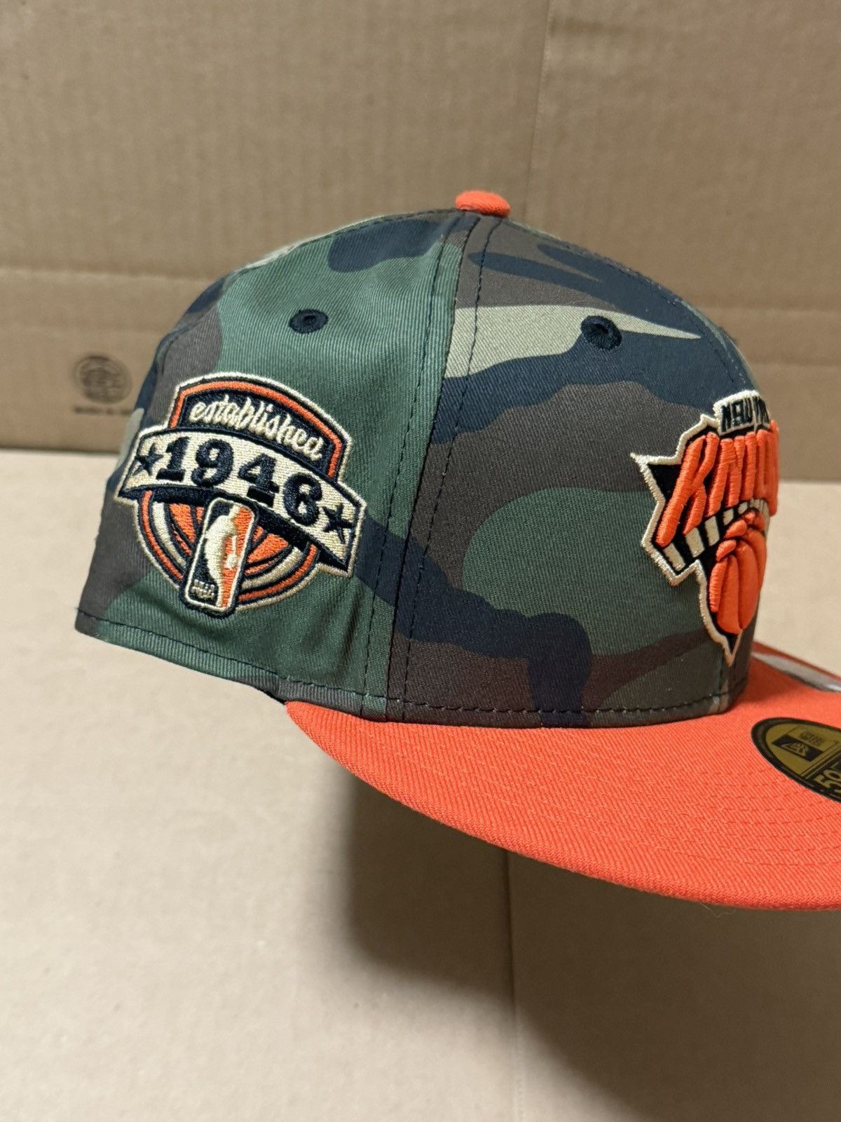 NBA × New Era × Rhude NEW YORK KNICKS FITTED 7 1/8 HAT CLUB EXCLUSIVE 59FIFTY Size ONE SIZE - 3 Thumbnail