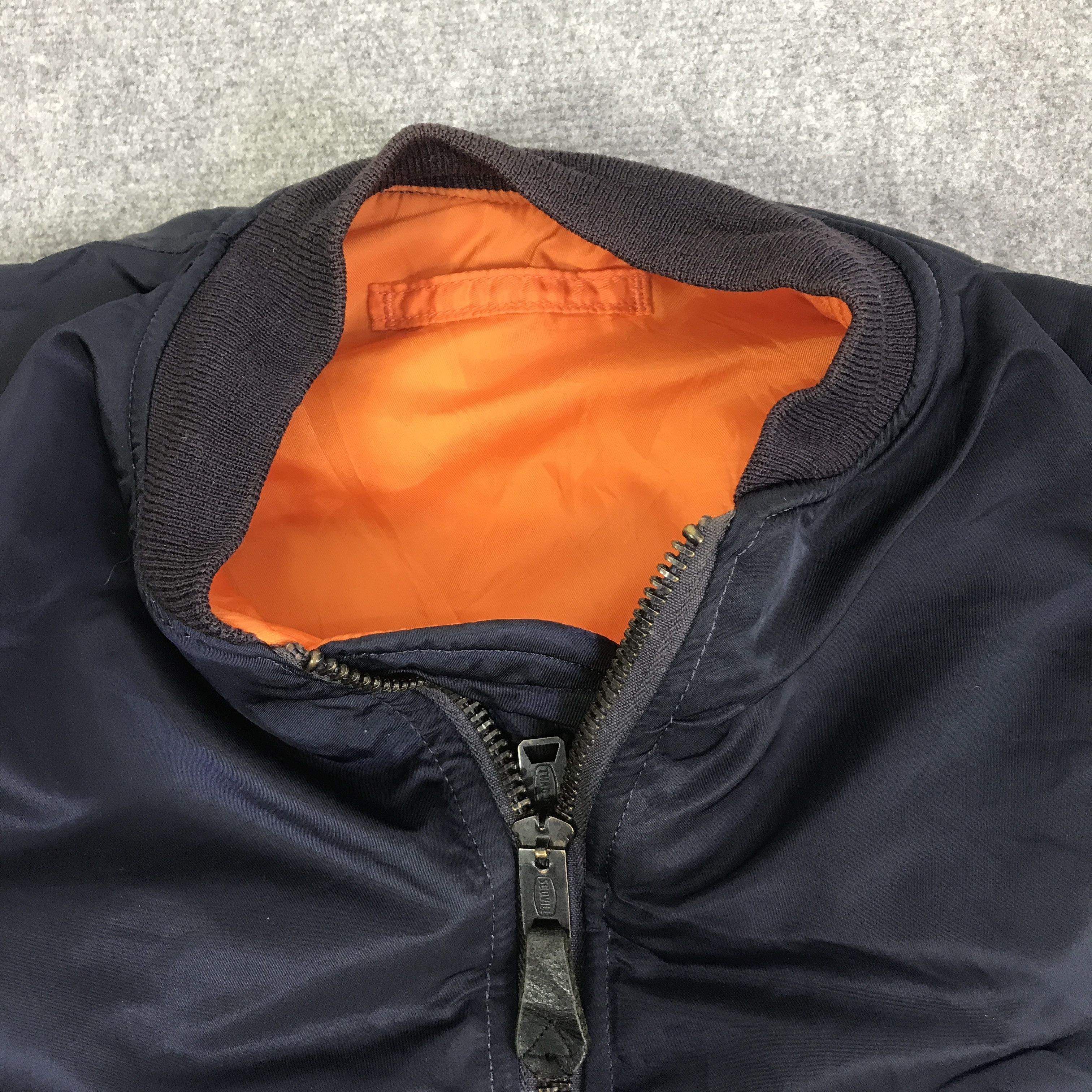 Alpha Industries VTG 1968 ALPHA INDUSTRIES BOMBERS NAVY JACKET K78B7 Size US L / EU 52-54 / 3 - 8 Thumbnail