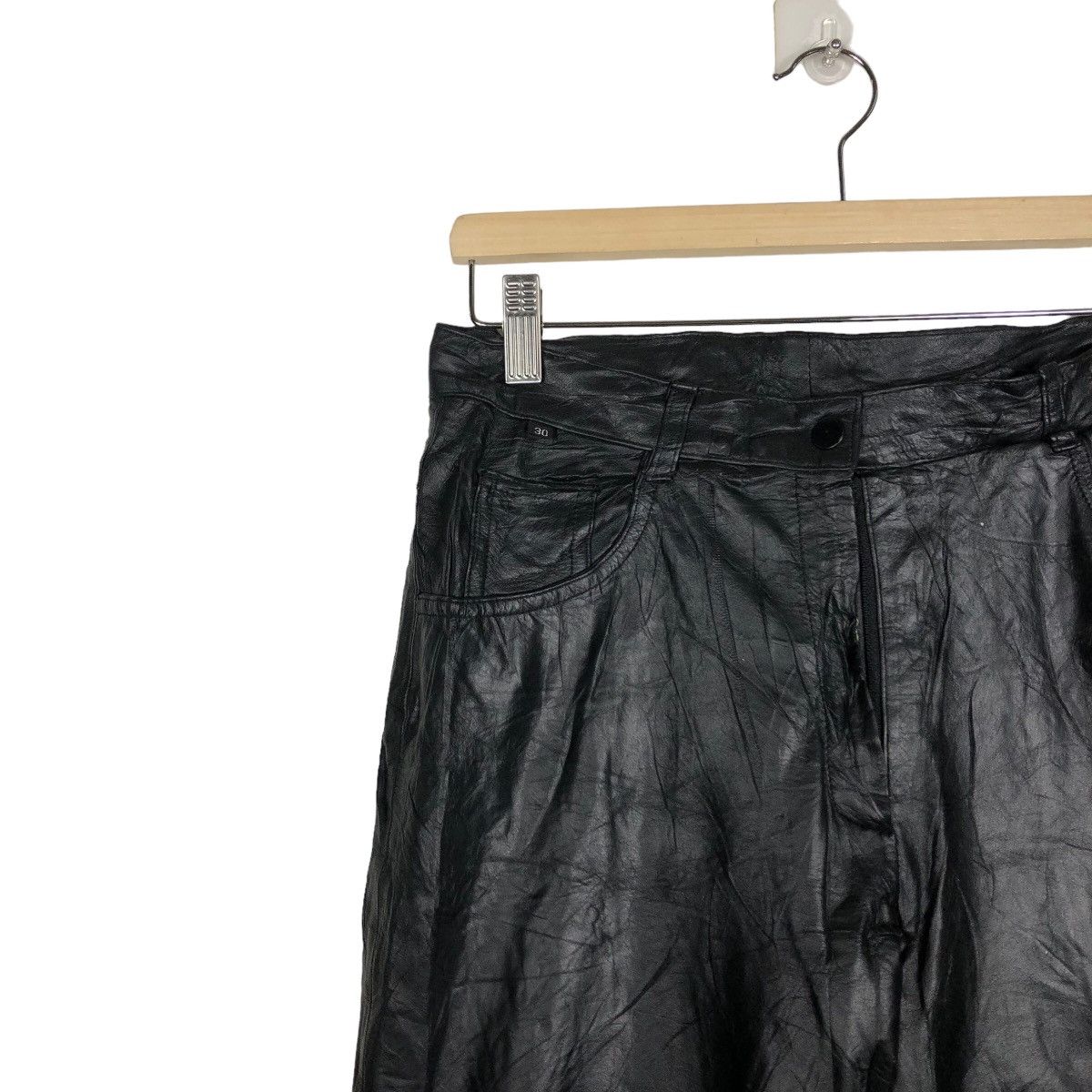 Genuine Leather 🔥Rare Genuine Leather Racing Pants Inspire Rick Owens Size US 28 / EU 44 - 6 Thumbnail