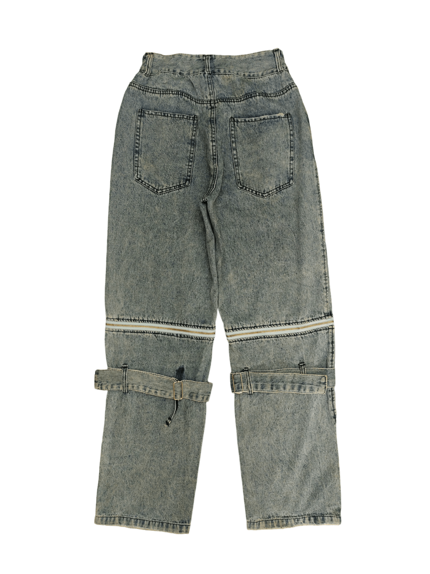 Hysteric Glamour Ahstudio Light Wash Bondage Punk Baggy Denim Pants Size US 28 / EU 44 - 10 Thumbnail