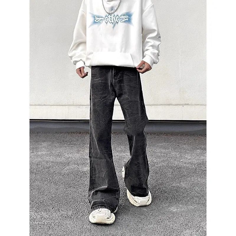 Japanese Brand Retro loose casual straight leg jeans Size US 32 / EU 48 - 2 Thumbnail