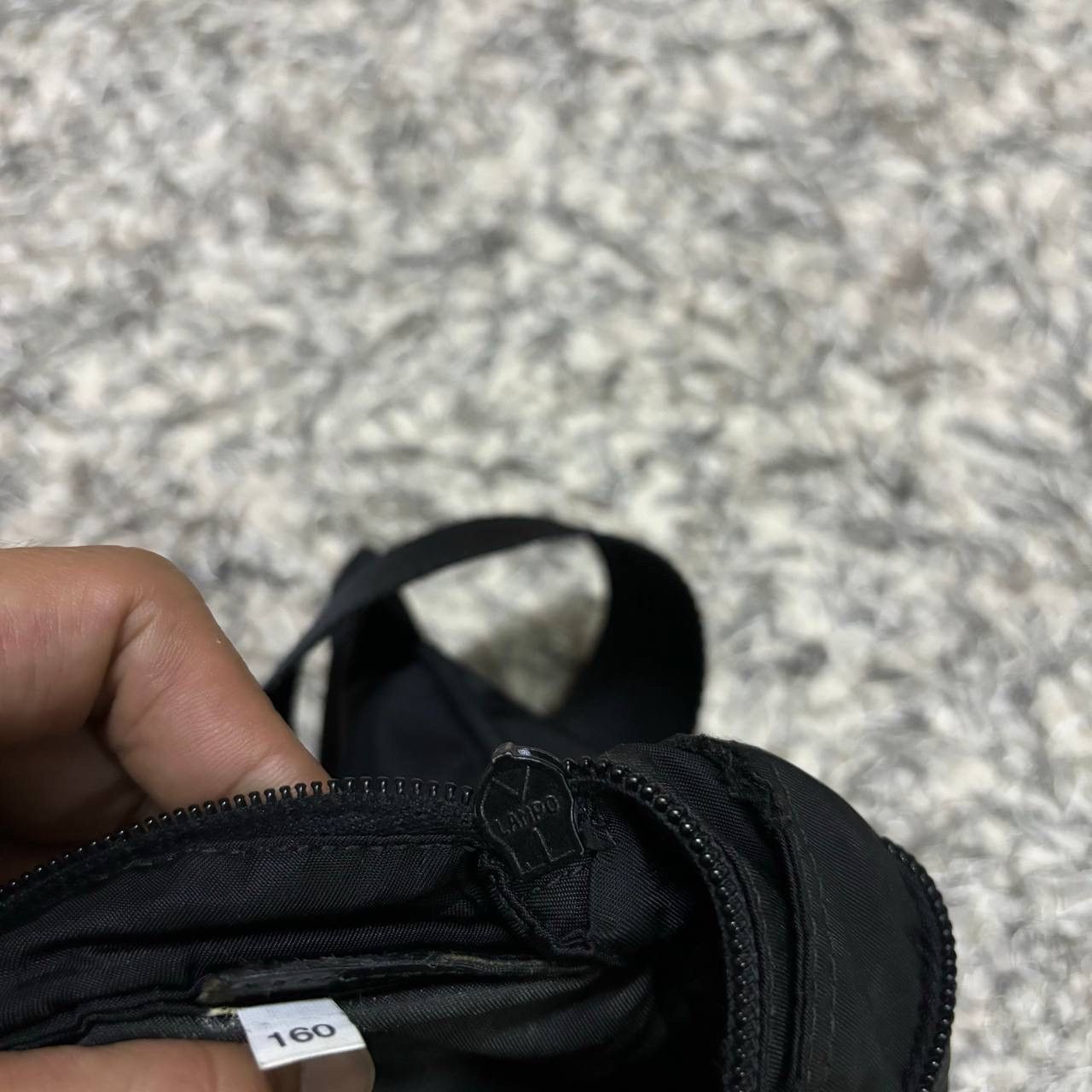 Prada Prada Vintage Black Nylon Messenger Bag V160 Flat Crossbody Size ONE SIZE - 9 Thumbnail
