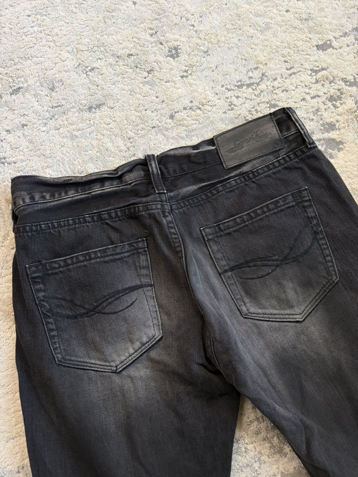 CIVARIZE Cavaria - Black Distressed Studded Flare Denim Size US 29 - 11 Thumbnail